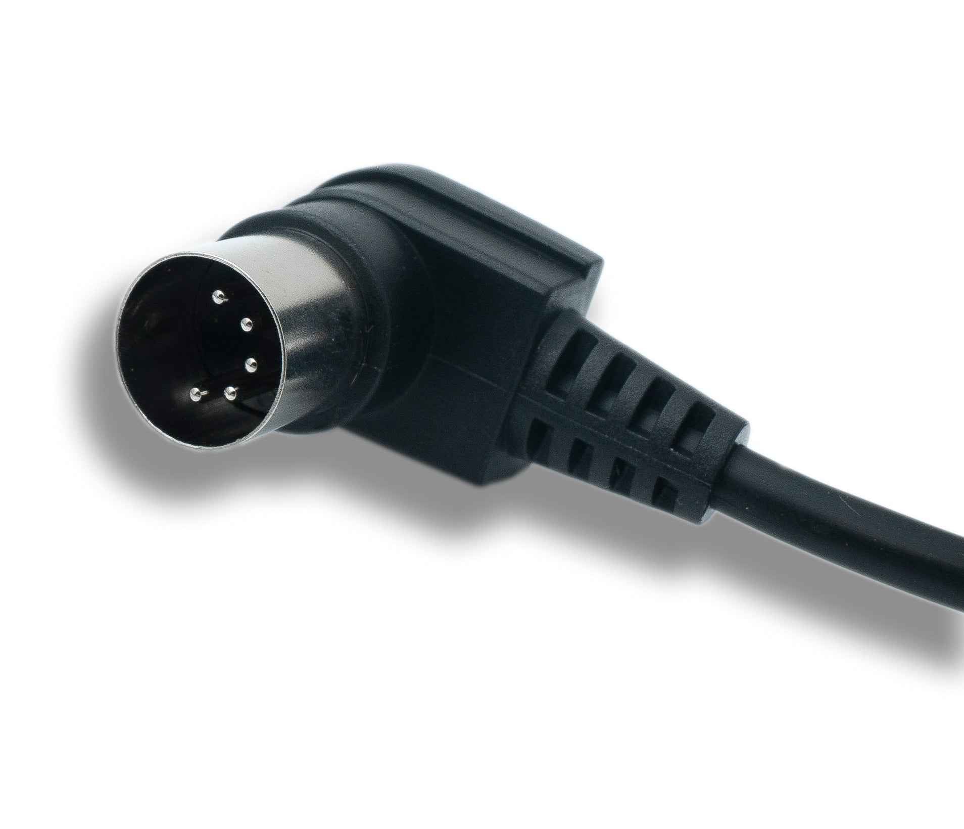 SYSTEM-S MIDI Kabel 3 m Din 5 Pin Stecker zu Stecker Winkel