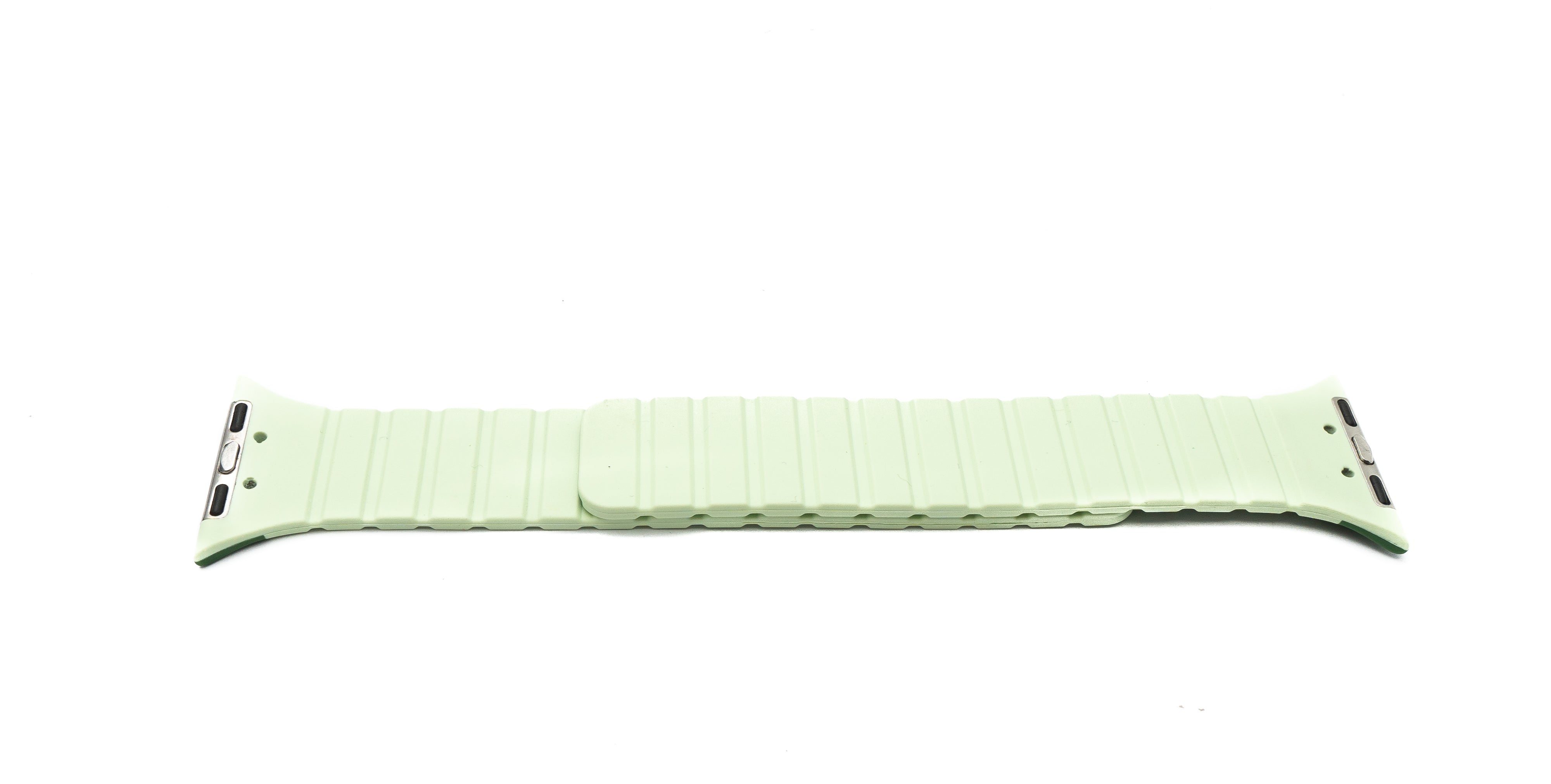 Smartwatch-Armband Silikon flexibel magnetisch 38 40 41 mm Grün Lime | System-S
