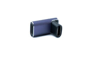 SYSTEM-S USB4 USB Adapter Typ C Buchse zu Buchse 40 Gbit/s USB 4.0 Winkel Kabel in Grau