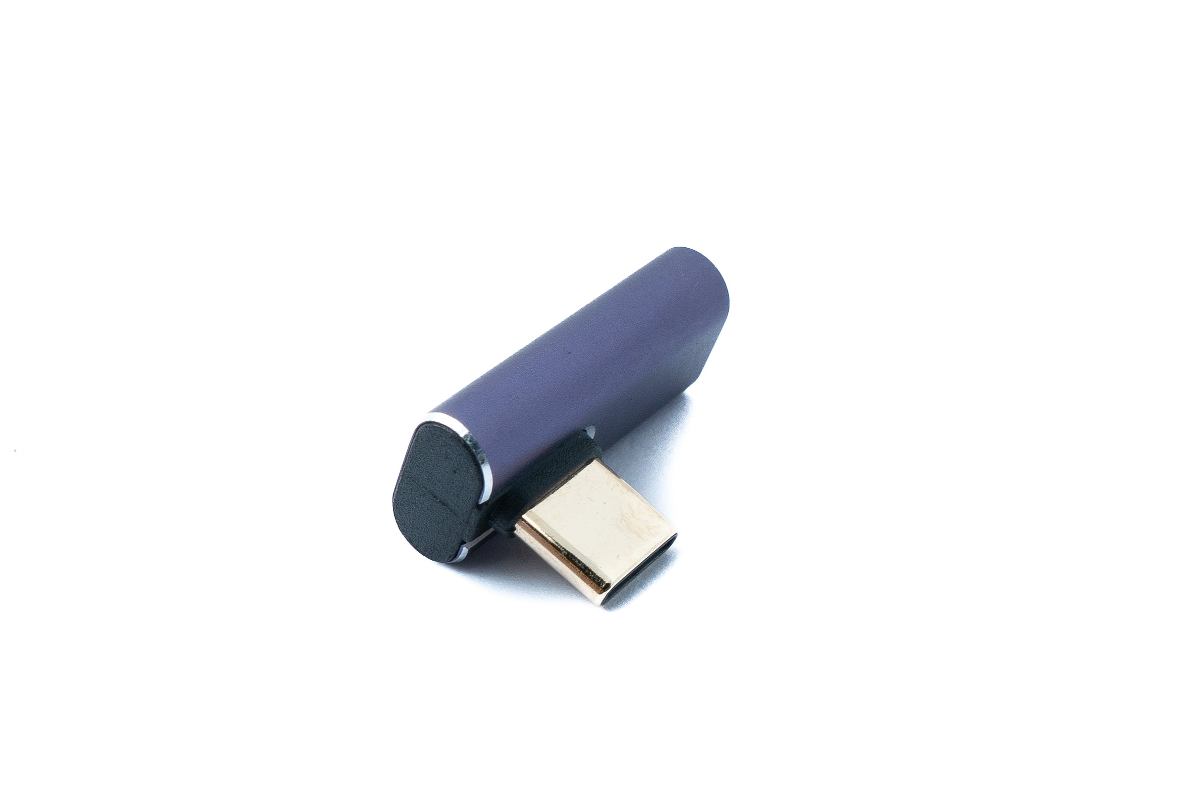 USB4 Adapter USB-C Stecker zu Buchse 40 Gbit/s 240 W gewinkelt grau | SYSTEM-S