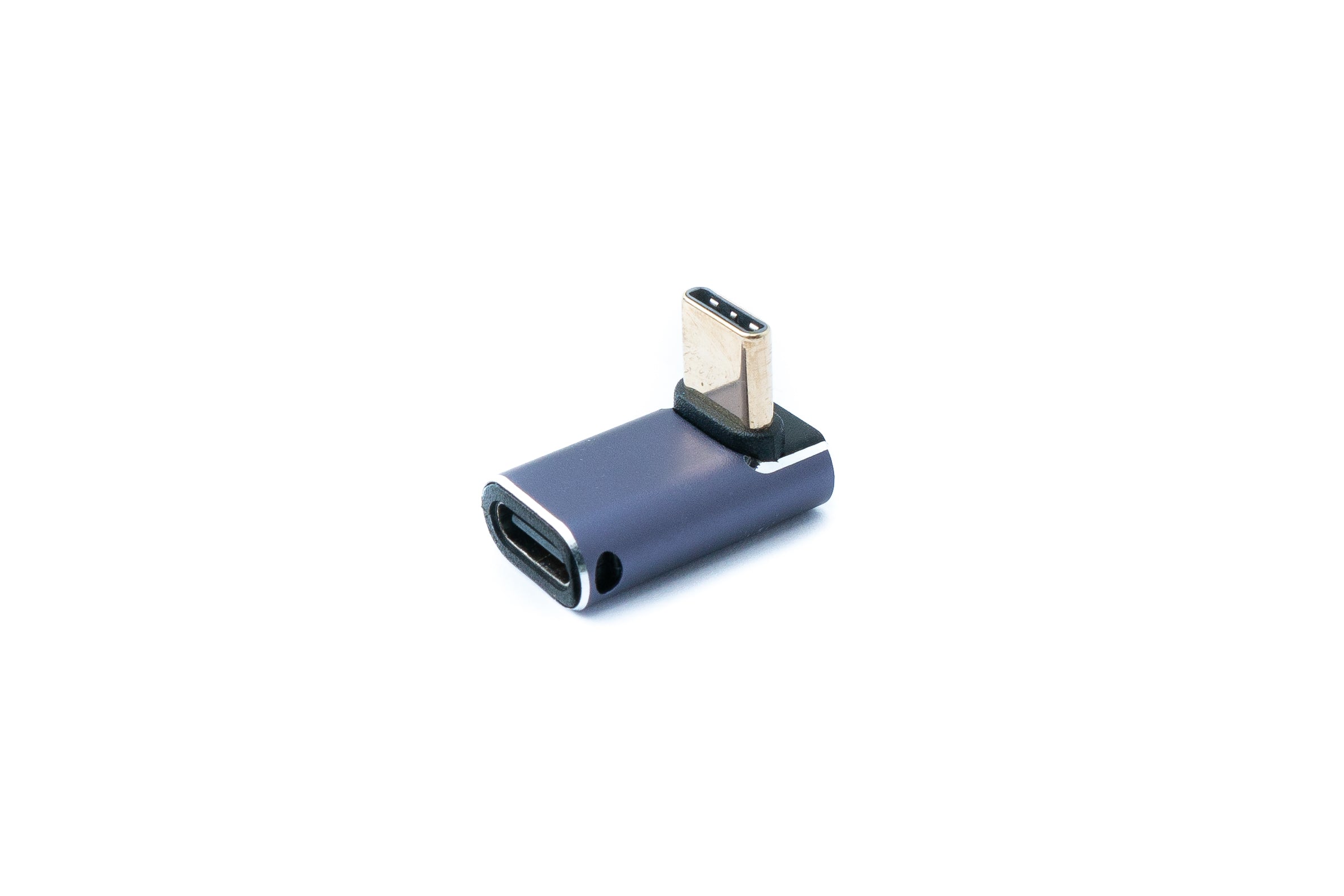 USB4-Adapter USB-C Buchse zu Buchse 40 Gbit/s gewinkelt grau | SYSTEM-S