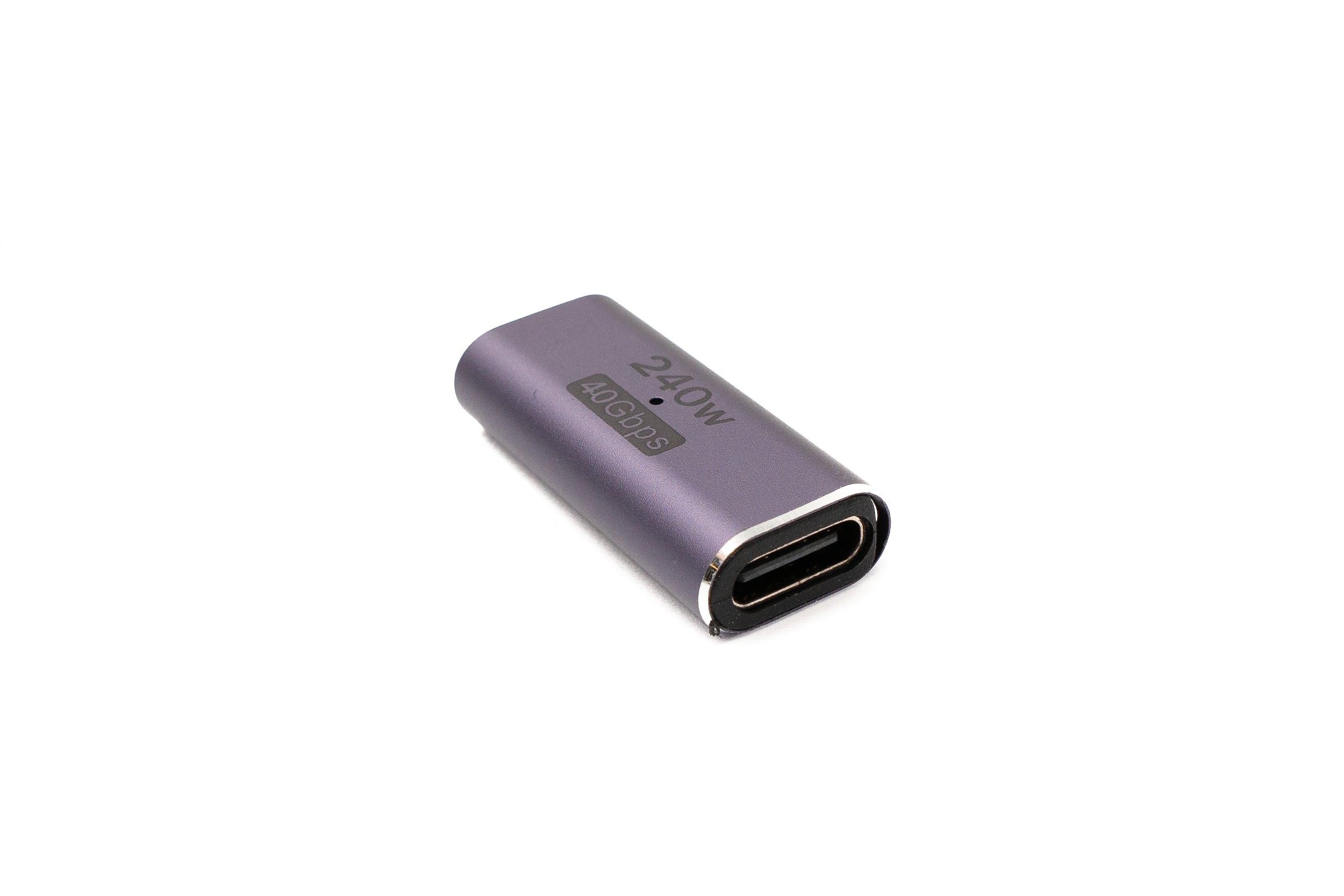 USB 4.0 Adapter Typ C Buchse zu Buchse 40 Gbit/s 240 W grau | SYSTEM-S
