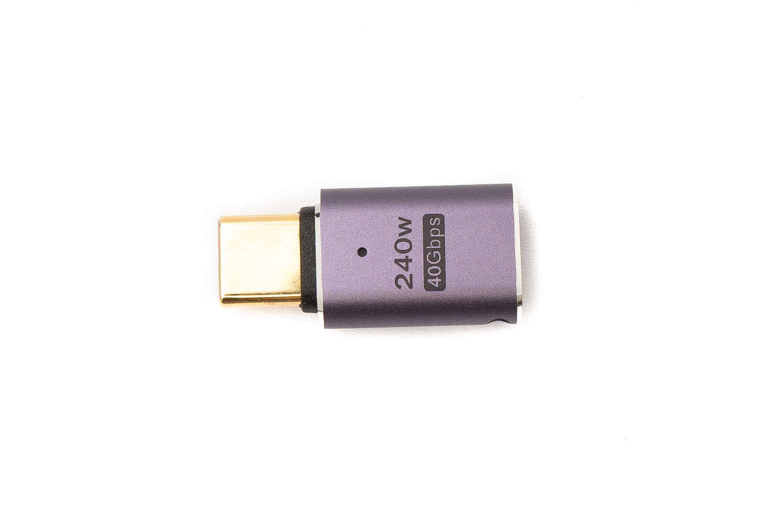 SYSTEM-S USB4 Adapter Typ C Stecker zu Buchse 40 Gbit/s USB 4.0 Kabel  240 W in Grau