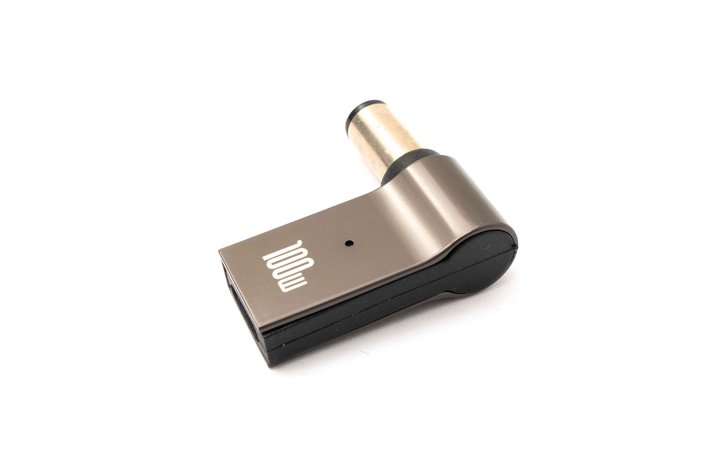 SYSTEM-S USB 3.1 Adapter Typ C Stecker zu HP DC 20V 7,4 x 5,0 mm Buchse in Grau