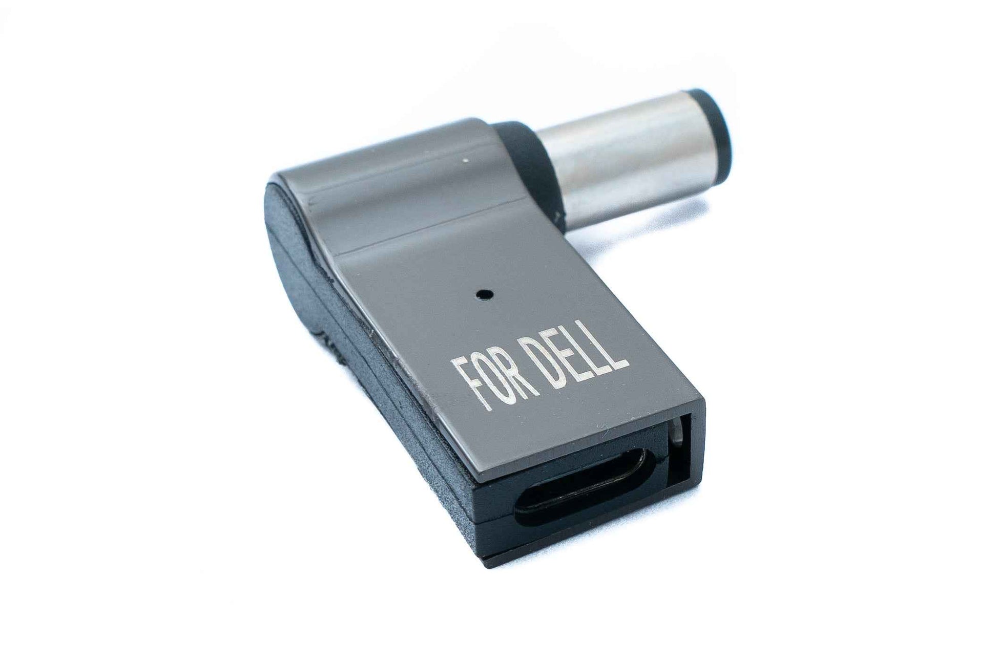 SYSTEM-S USB 3.1 Adapter Typ C Stecker zu Dell DC 20V 3,5 x 1,35 mm Buchse in Grau