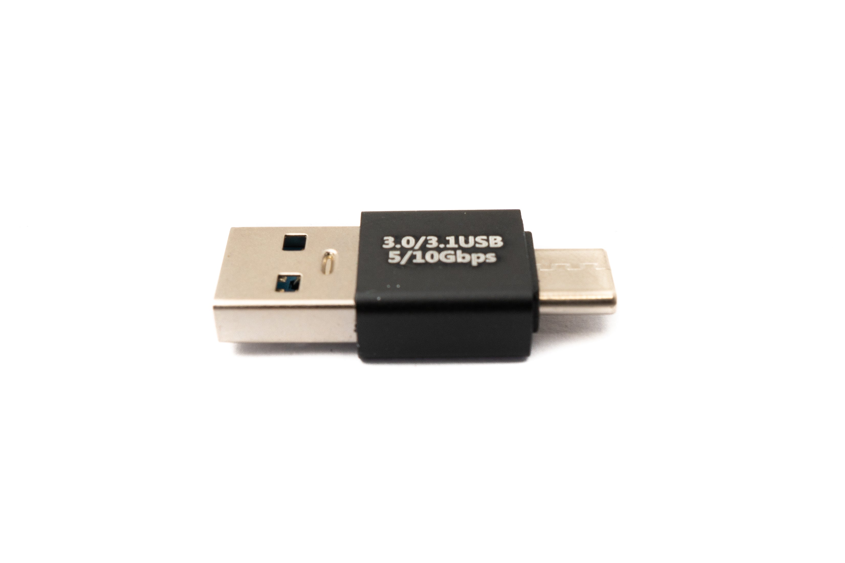 USB-Adapter Typ A Stecker zu Typ C Stecker 5 Gbit/s schwarz 3,4 cm | System-S