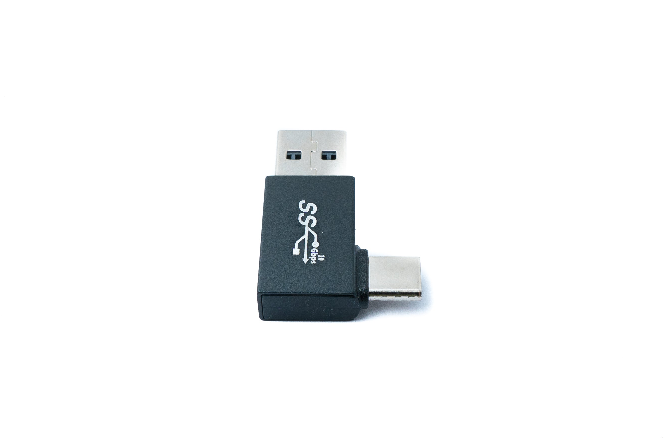 USB-Adapter Typ A Stecker zu Typ C Stecker gewinkelt schwarz 3,7 cm 85286396