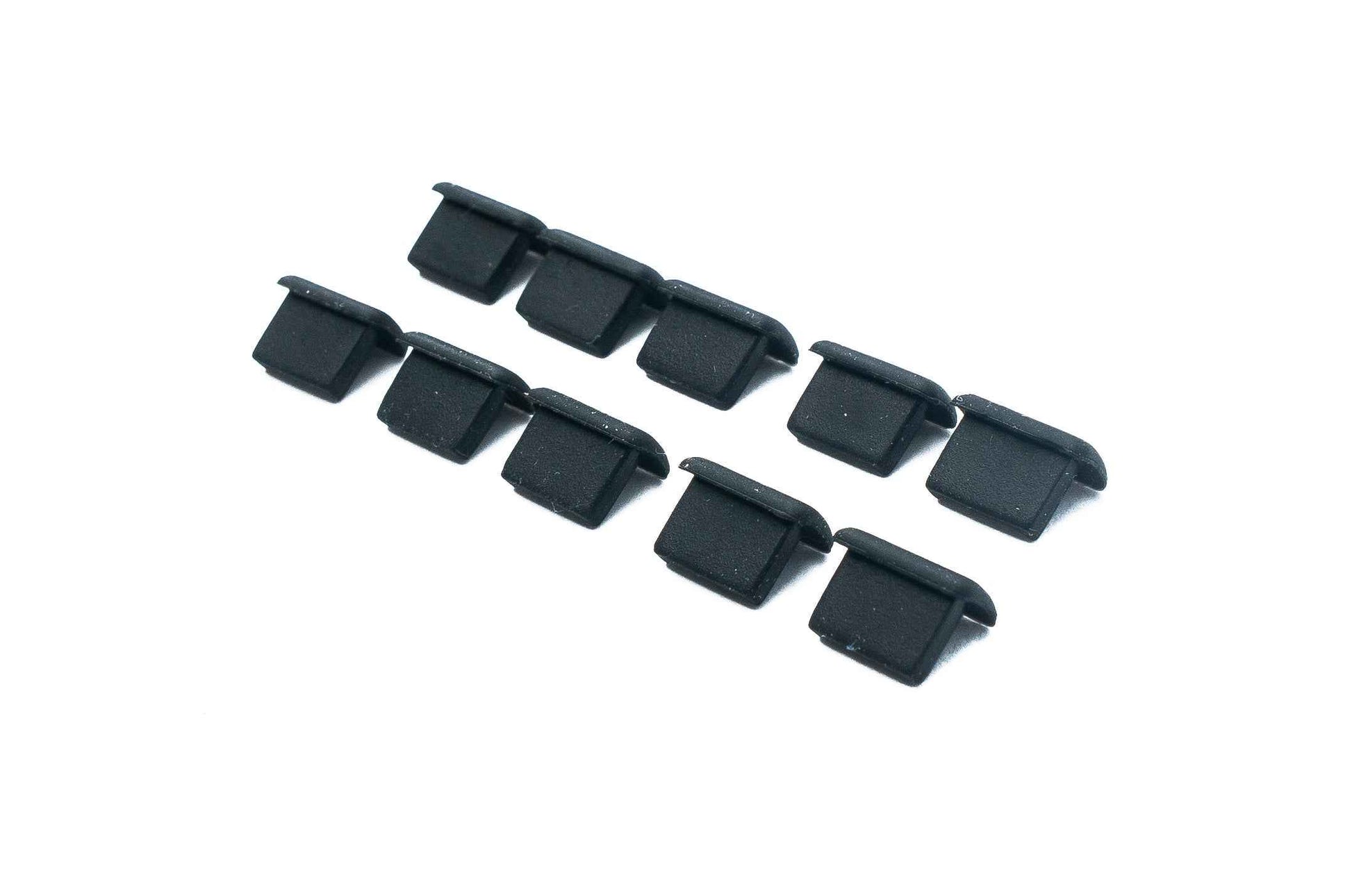 SYSTEM-S 10x Mini USB Port Abdeckung Silikon Anti Staub Schutz 7 x 2 mm Stecker