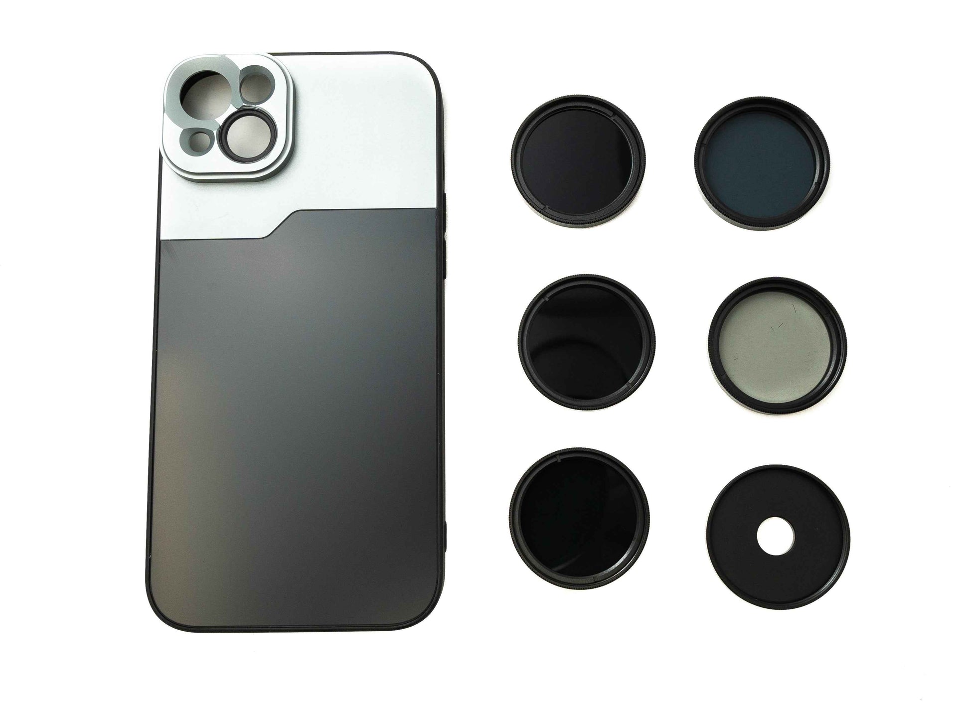 SYSTEM-S ND Filter Set 37 mm Neutraldichte mit Hülle und Tasche für iPhone 14 Plus