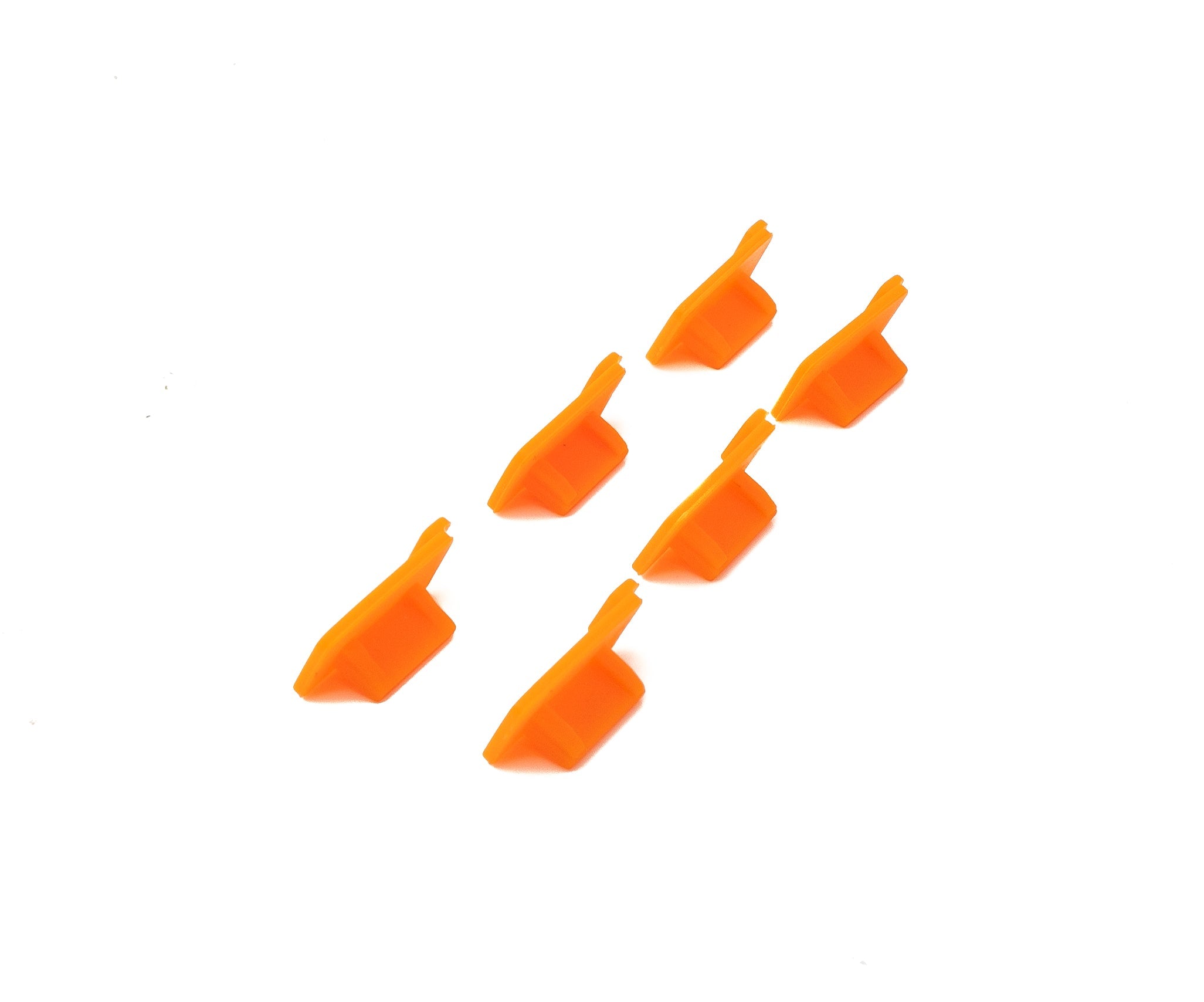 USB Anti-Staub Abdeckung aus Silikon in Orange 6er Set | System-S