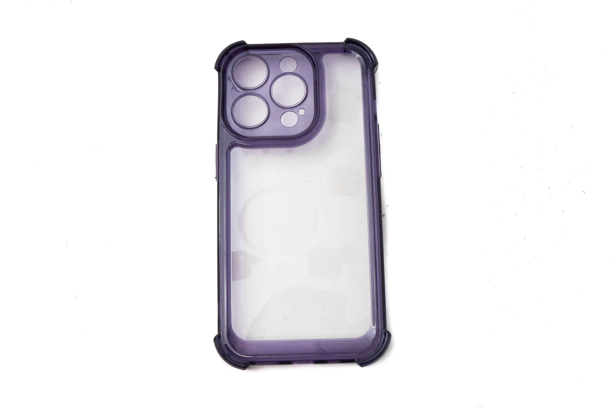 SYSTEM-S Schutzhülle stoßfest aus TPU in Lila Transparent Hülle für iPhone 14 Pro