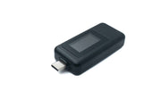 SYSTEM-S USB 3.1 Multimeter Spannung Watt Leistung Messgerät Typ C Tester in Schwarz
