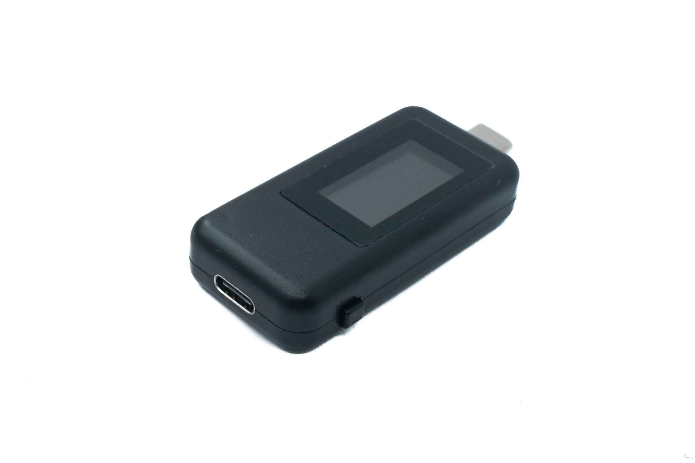 SYSTEM-S USB 3.1 Multimeter Spannung Watt Leistung Messgerät Typ C Tester in Schwarz