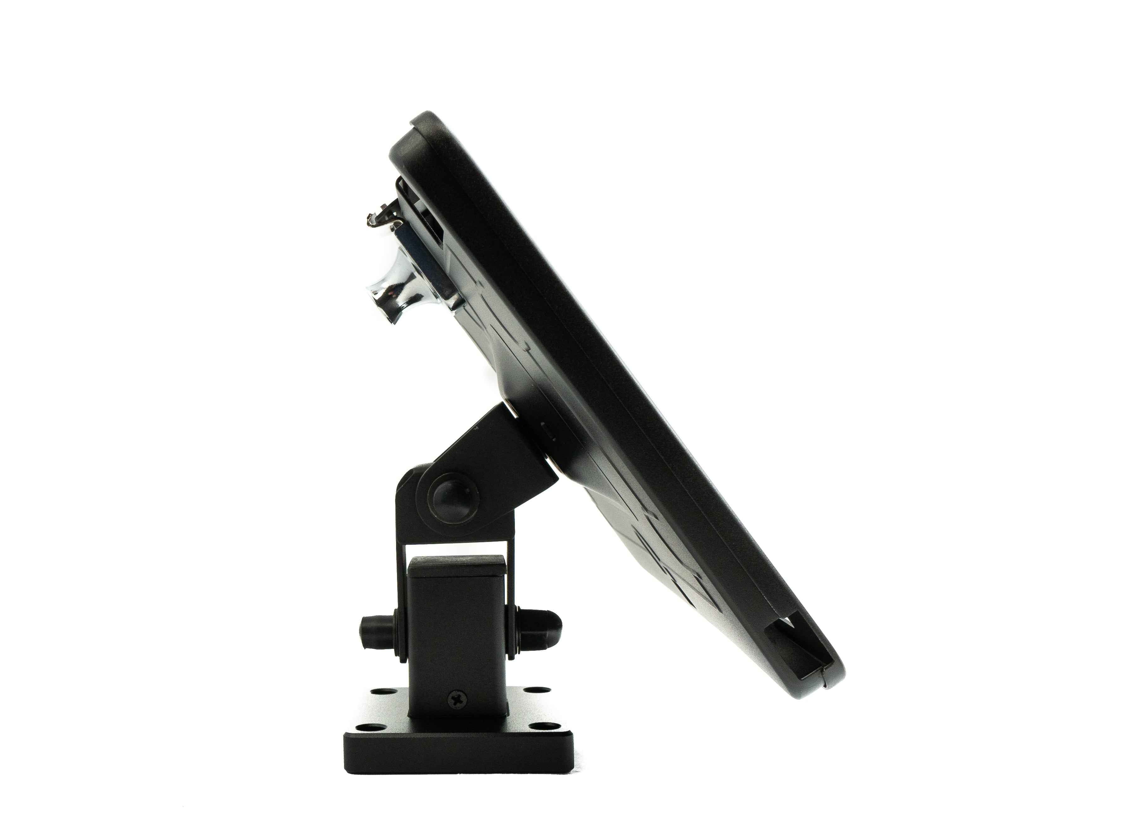 SYSTEM-S Wand Decke Halterung abschließbar 180° neigbar für iPad 10.2" 9 8 7 in Schwarz