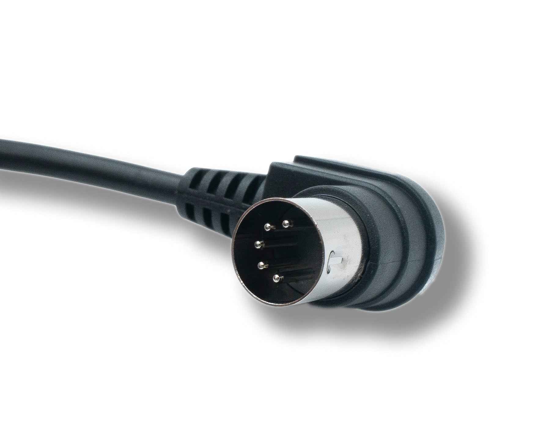SYSTEM-S MIDI Kabel 150 cm Din 5 Pin Stecker zu Stecker Winkel