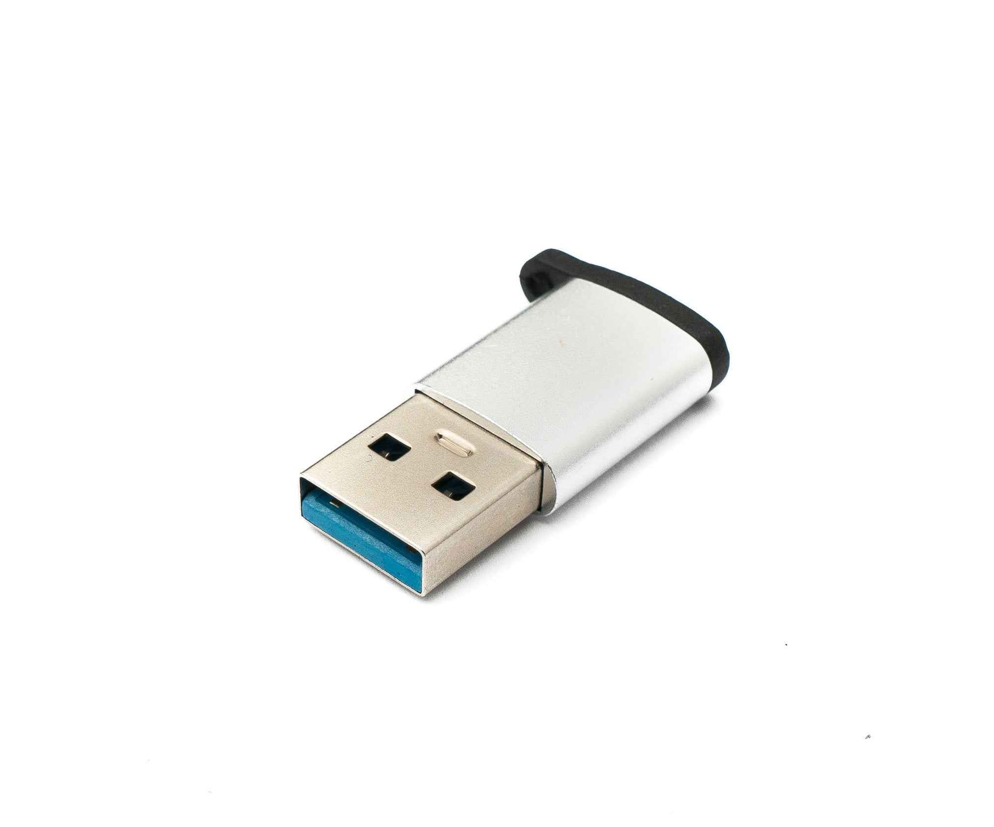 SYSTEM-S USB 3.1 Adapter Typ C Buchse zu 3.0 A Stecker Schlaufe 5 Gbit/s 100W in Anthrazit