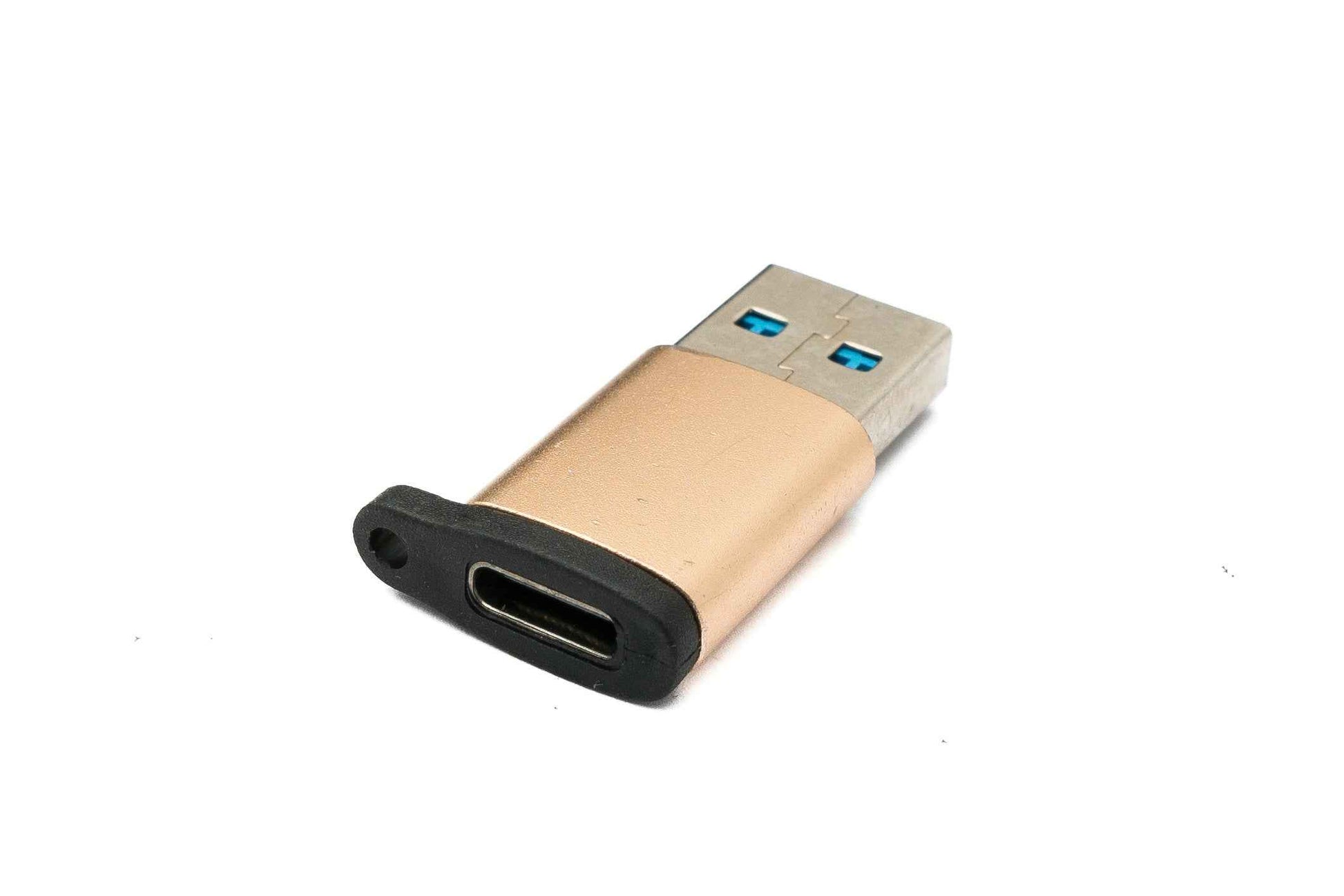 SYSTEM-S USB 3.1 Adapter Typ C Buchse zu 3.0 A Stecker Schlaufe 5 Gbit/s 100W in Rosa Gelb