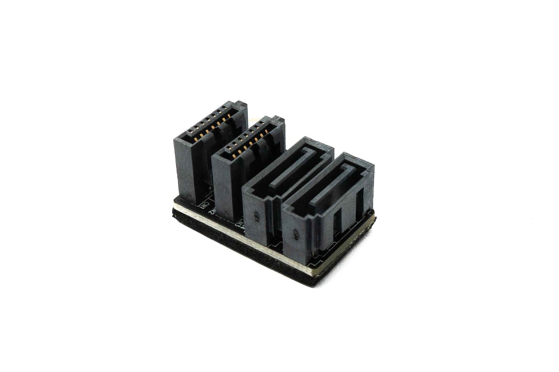 SYSTEM-S SATA UTurn Adapter 2x 7Pin Buchse zu 2x Stecker Kabel 360° für Mainboard SSD HDD