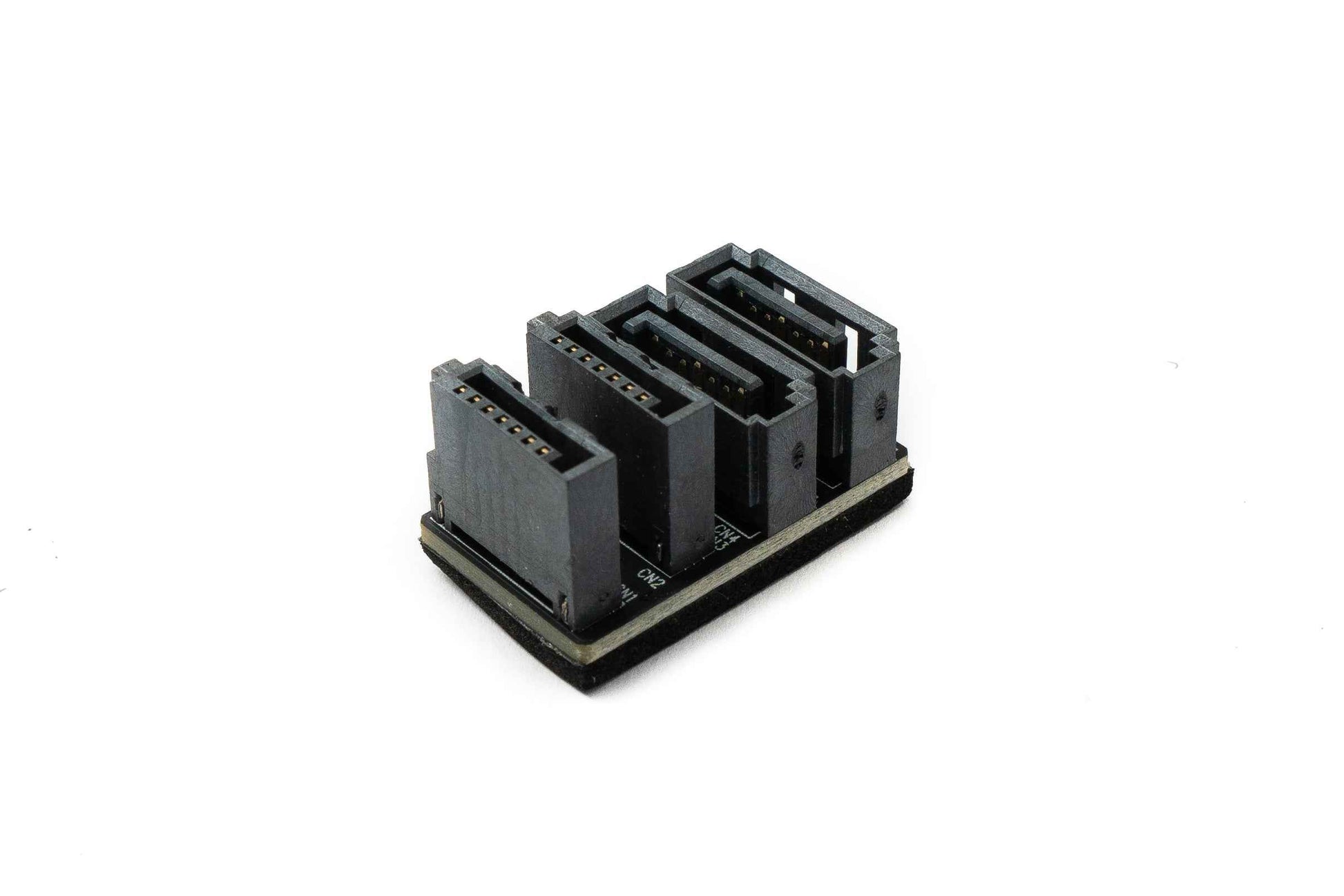 SYSTEM-S SATA UTurn Adapter 2x 7Pin Buchse zu 2x Stecker Kabel 360° für Mainboard SSD HDD