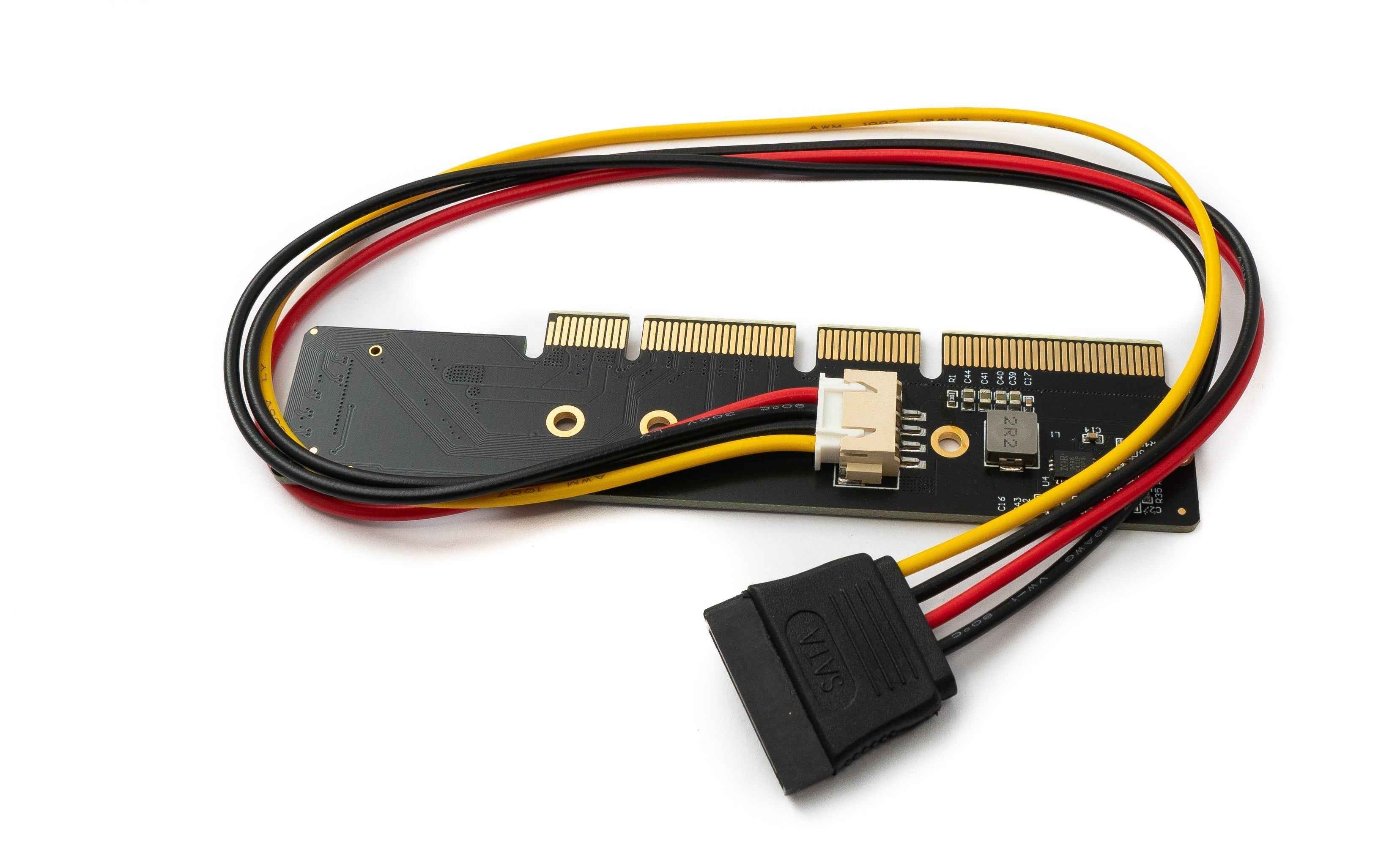 SYSTEM-S NGFF Adapter M.2 Key NVME AHCI SSD zu PCI E 3.0 35 cm Kabel für 110 80 mm SSD