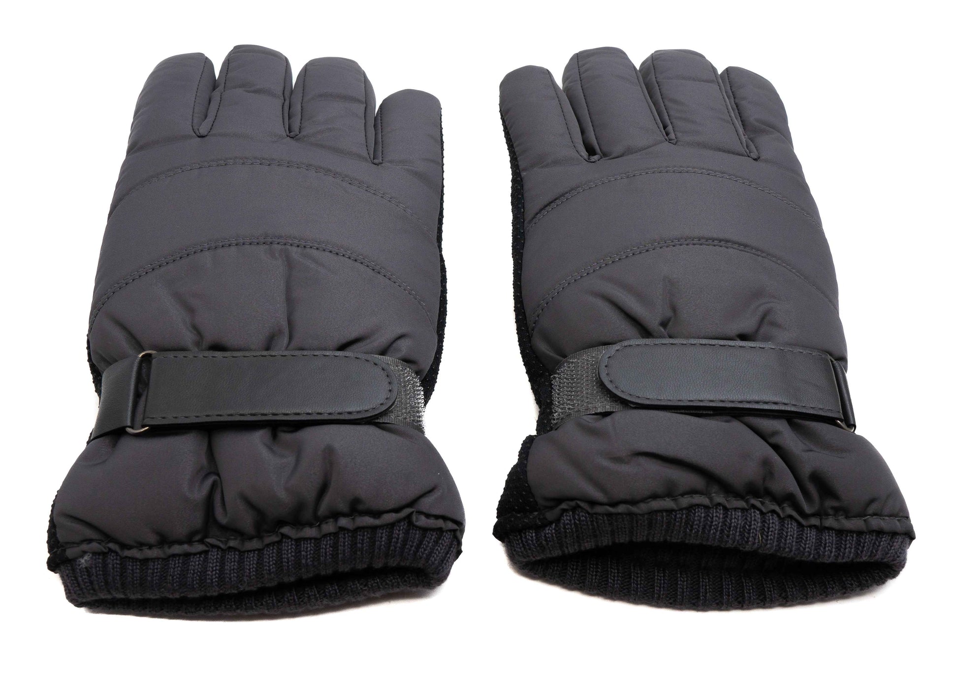 SYSTEM-S Anti Rutsch Handschuhe aus Polyester für Smartphones Touch Bildschirme in Grau