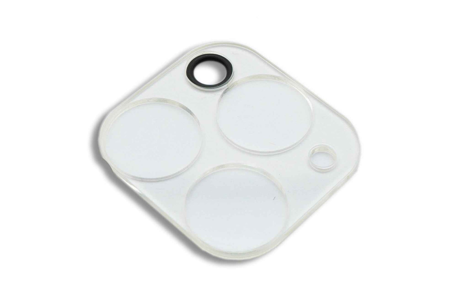 SYSTEM-S Kamera Schutz Linse Objektiv Abdeckung transparent Glas für iPhone 11 Pro + Max