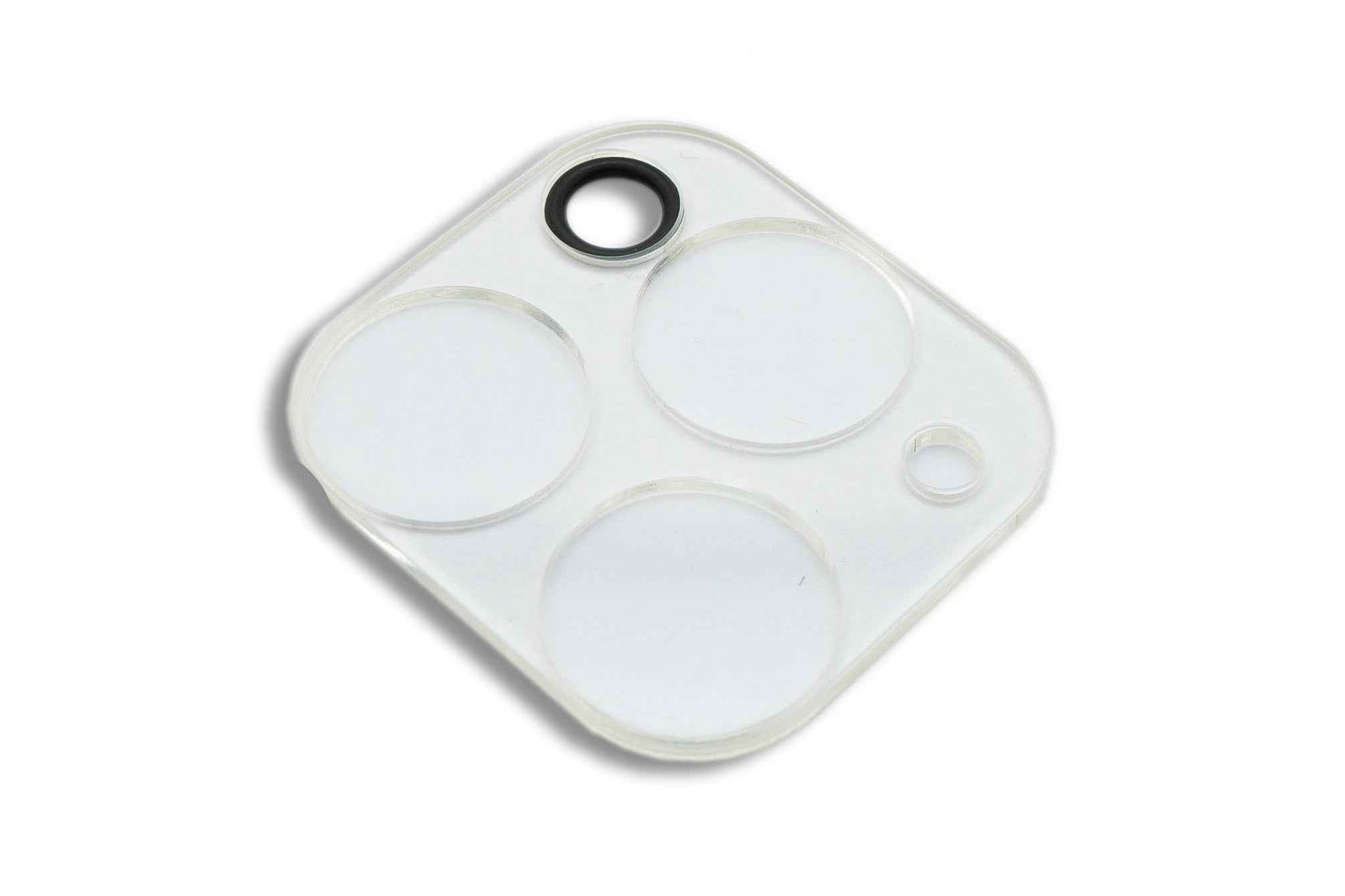 SYSTEM-S Kamera Schutz Linse Objektiv Abdeckung transparent Glas für iPhone 11 Pro + Max