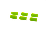 USB-Staubschutzabdeckungen aus Silikon Grün 6er Set | System-S