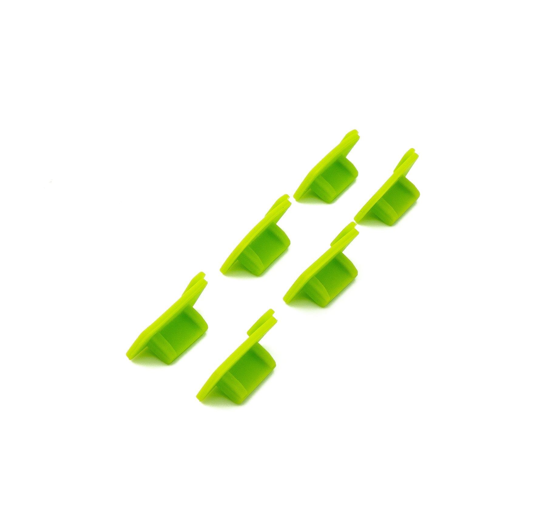 USB-Staubschutzabdeckungen aus Silikon Grün 6er Set | System-S