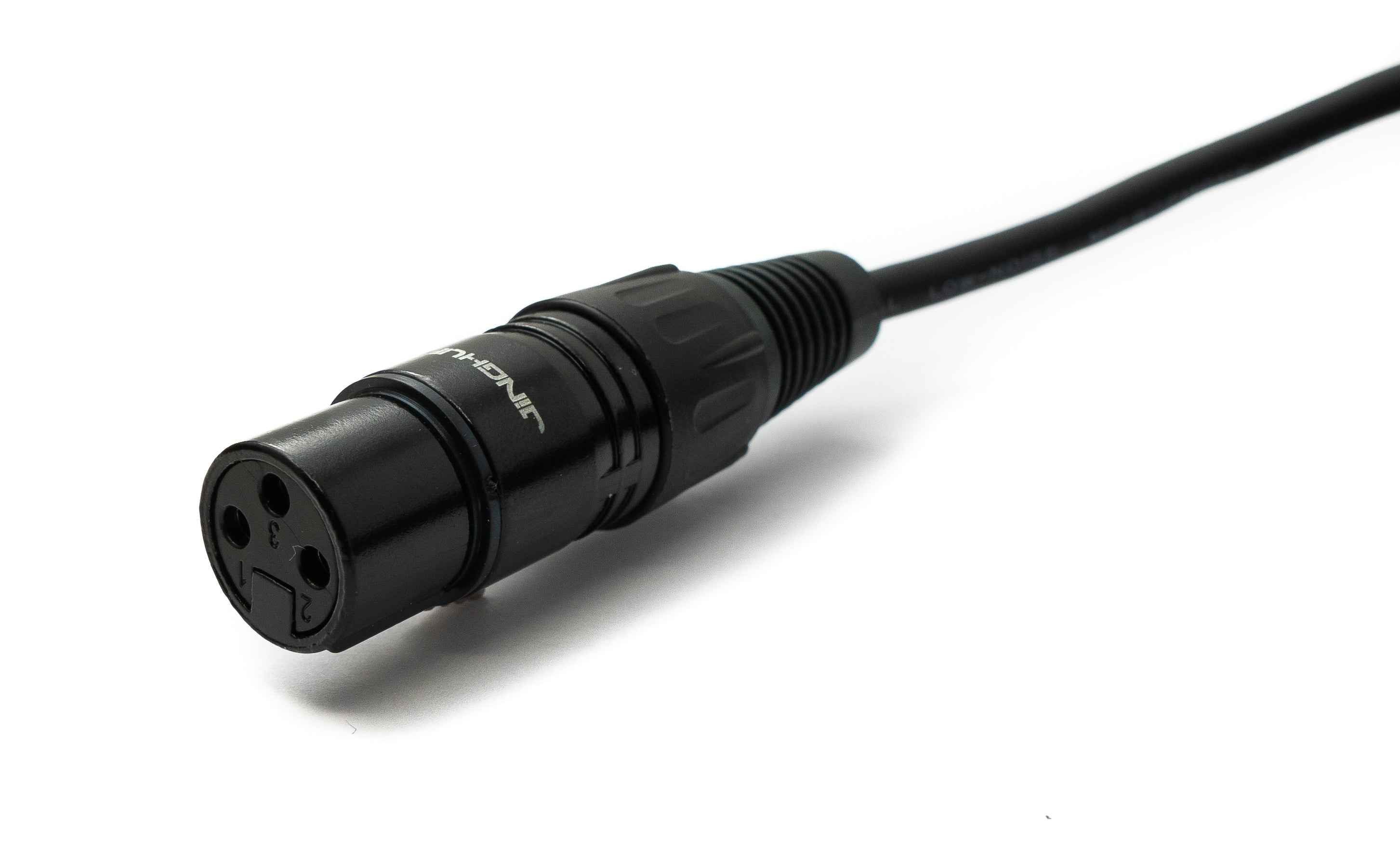 SYSTEM-S Audio Kabel 10 m XLR 3 polig Buchse zu 6.35 mm Klinke Stecker AUX