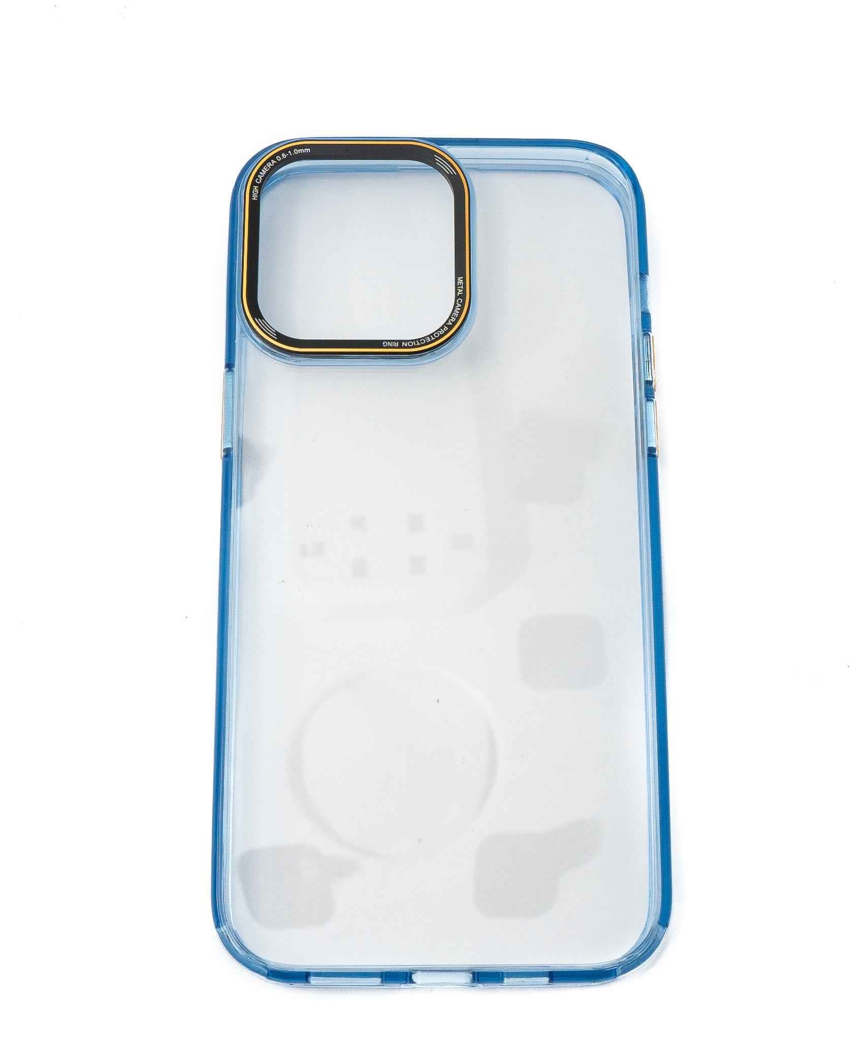SYSTEM-S Schutzhülle stoßfest aus TPU in Blau Transparent Hülle für iPhone 14 Pro Max