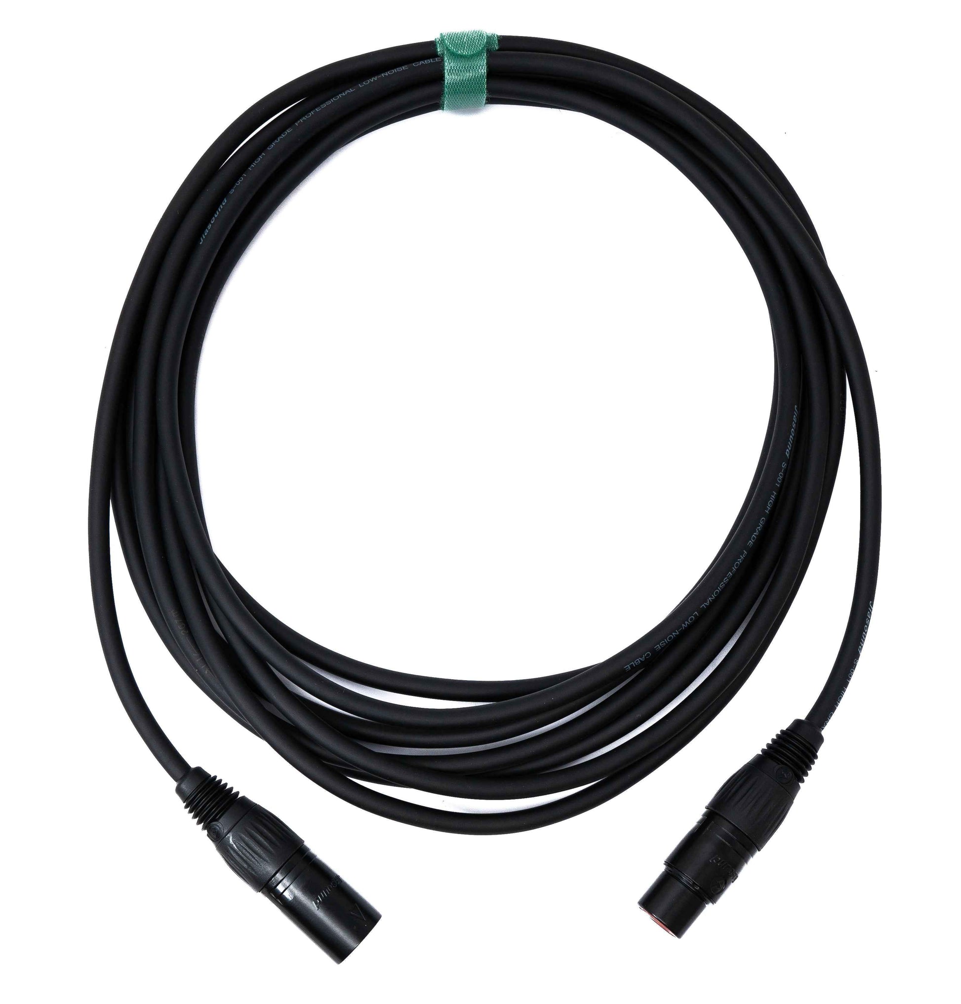 SYSTEM-S Audio Kabel 5 m XLR 3 polig Stecker zu Buchse AUX in Schwarz