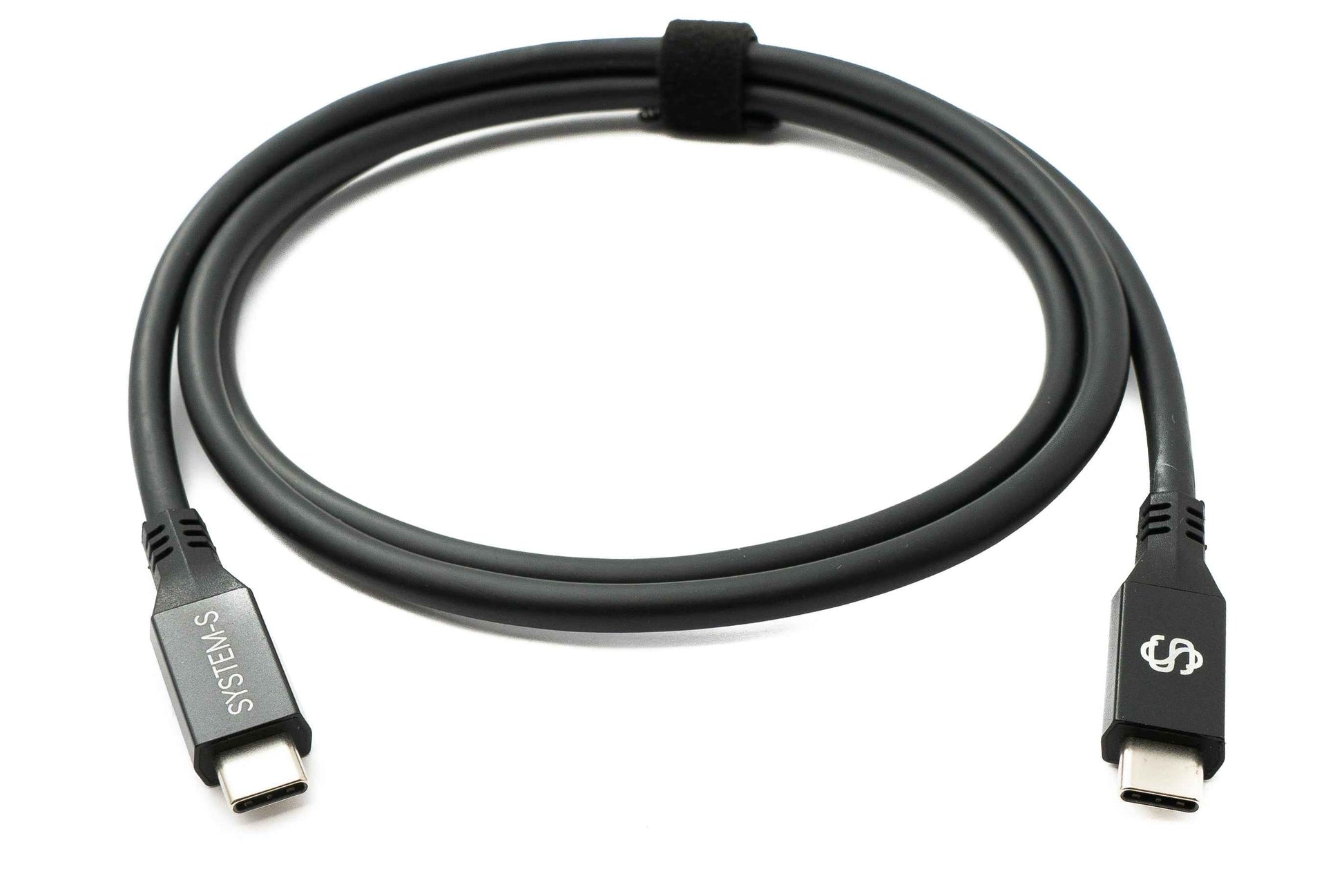 SYSTEM-S USB4 USB 100 cm Kabel Typ C Stecker zu Stecker 40 Gbit/s 240 W USB 4.0 Kabel