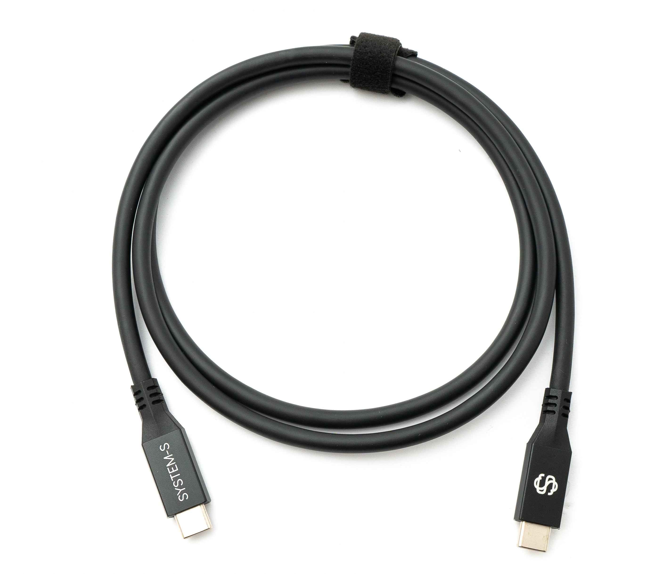 SYSTEM-S USB4 USB 100 cm Kabel Typ C Stecker zu Stecker 40 Gbit/s 240 W USB 4.0 Kabel