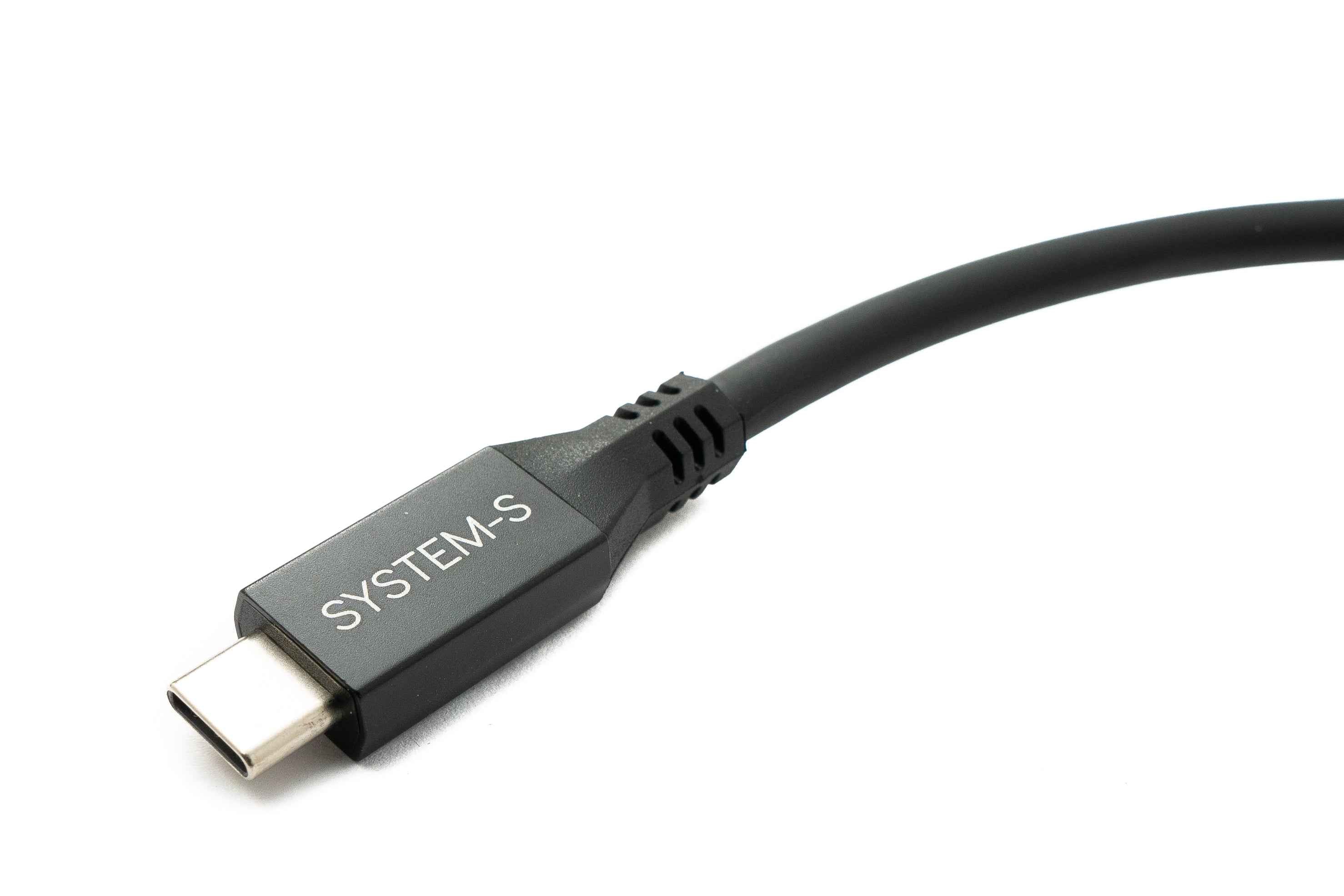 SYSTEM-S USB4 USB 100 cm Kabel Typ C Stecker zu Stecker 40 Gbit/s 240 W USB 4.0 Kabel