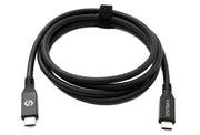 SYSTEM-S USB4 USB 150 cm Kabel Typ C Stecker zu Stecker 40 Gbit/s 240 W USB 4.0 Kabel