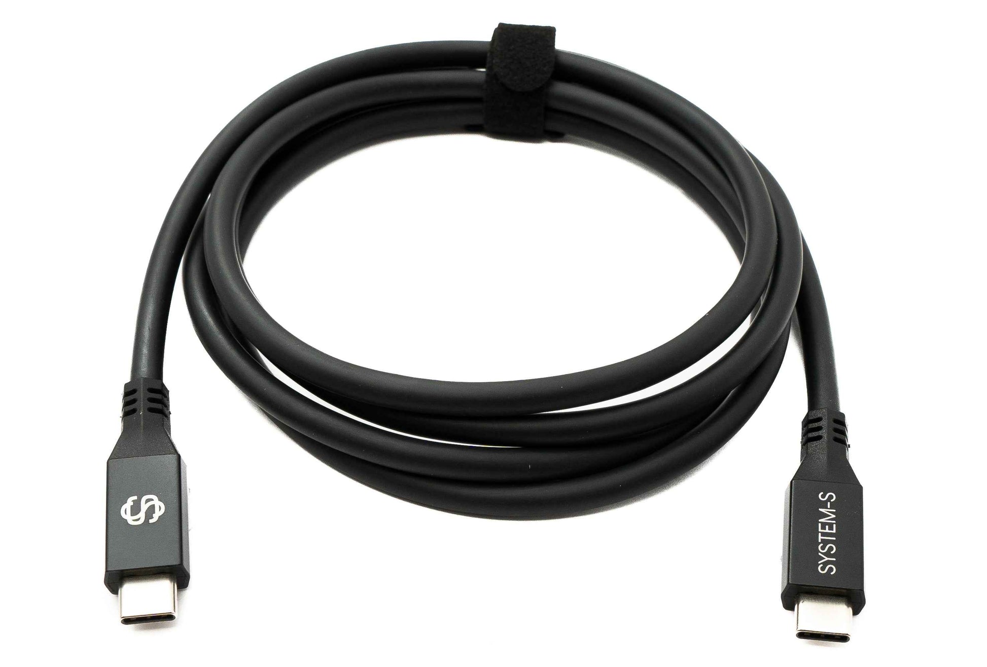 SYSTEM-S USB4 USB 150 cm Kabel Typ C Stecker zu Stecker 40 Gbit/s 240 W USB 4.0 Kabel