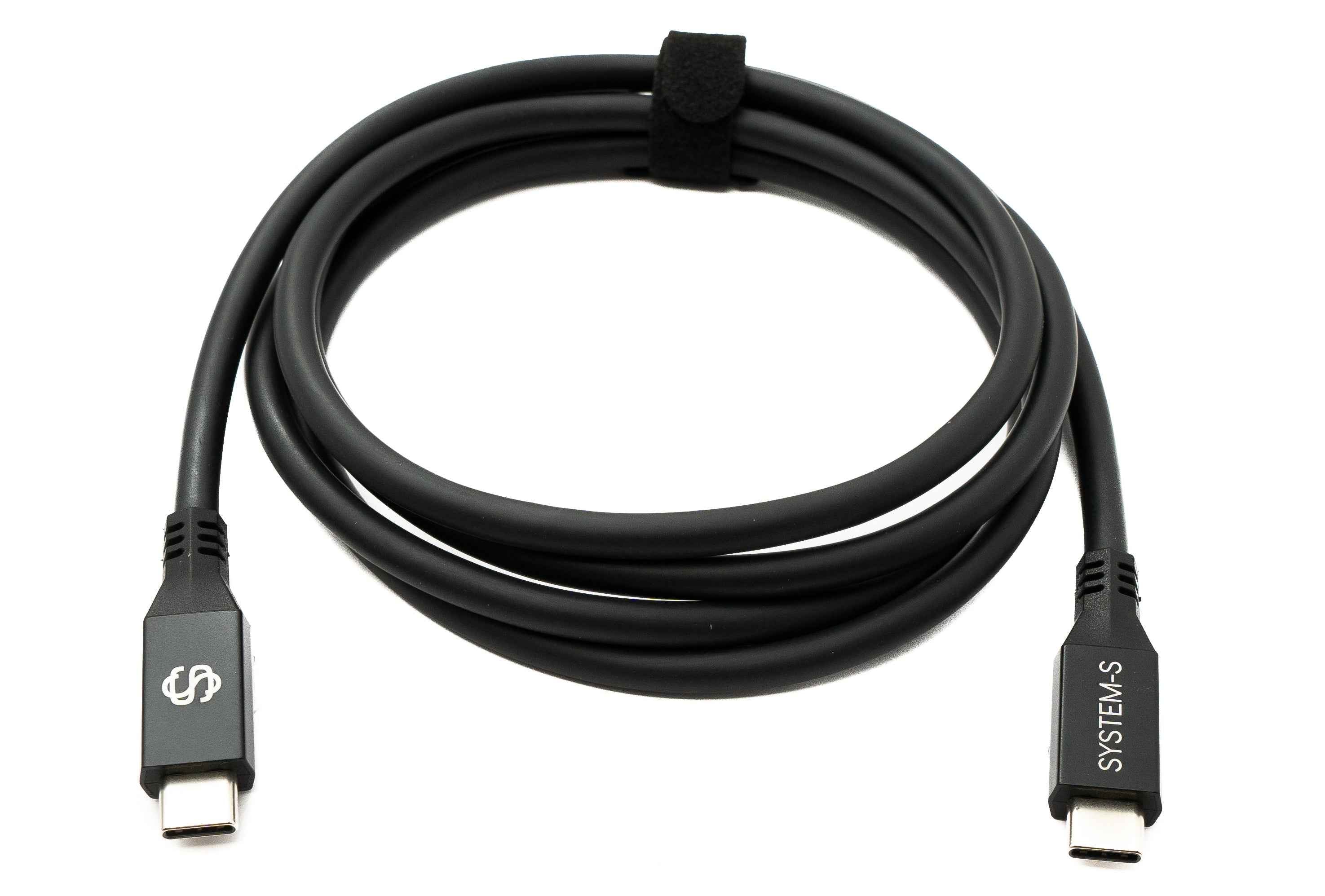 SYSTEM-S USB4 USB 150 cm Kabel Typ C Stecker zu Stecker 40 Gbit/s 240 W USB 4.0 Kabel