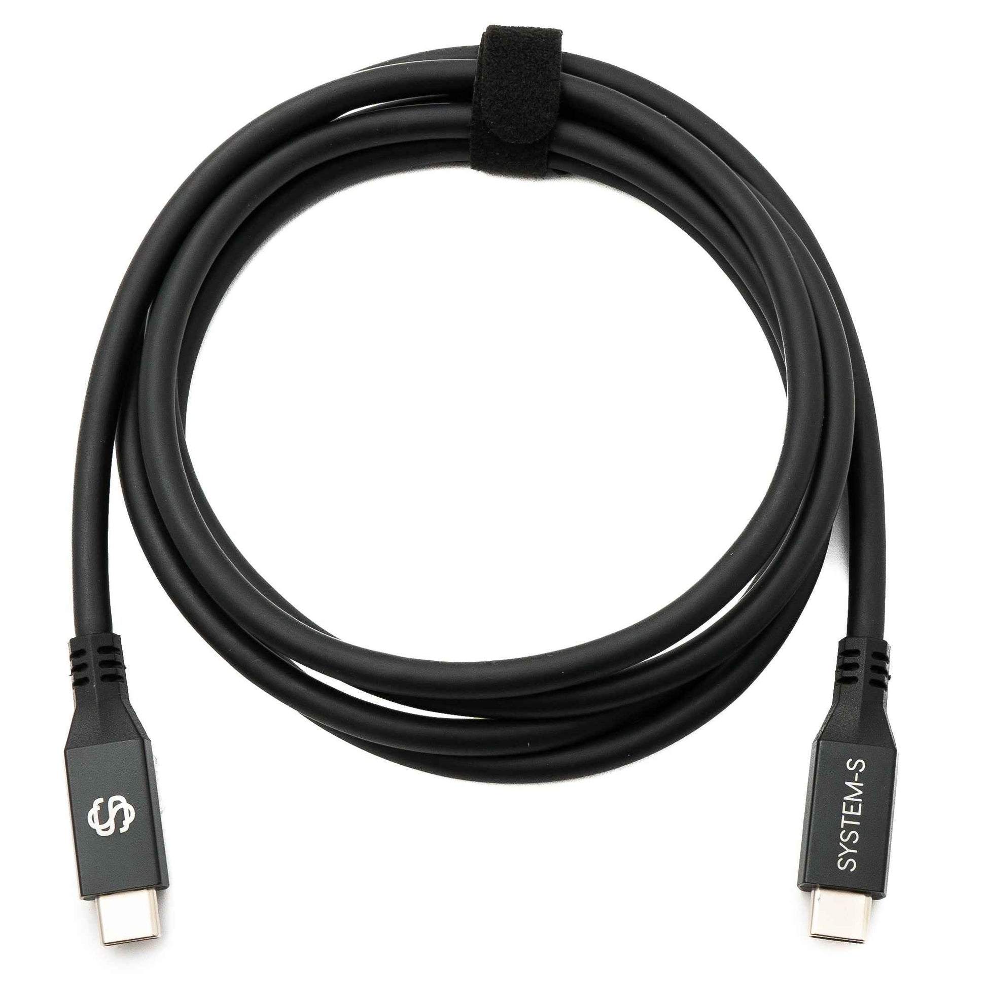 SYSTEM-S USB4 USB 150 cm Kabel Typ C Stecker zu Stecker 40 Gbit/s 240 W USB 4.0 Kabel