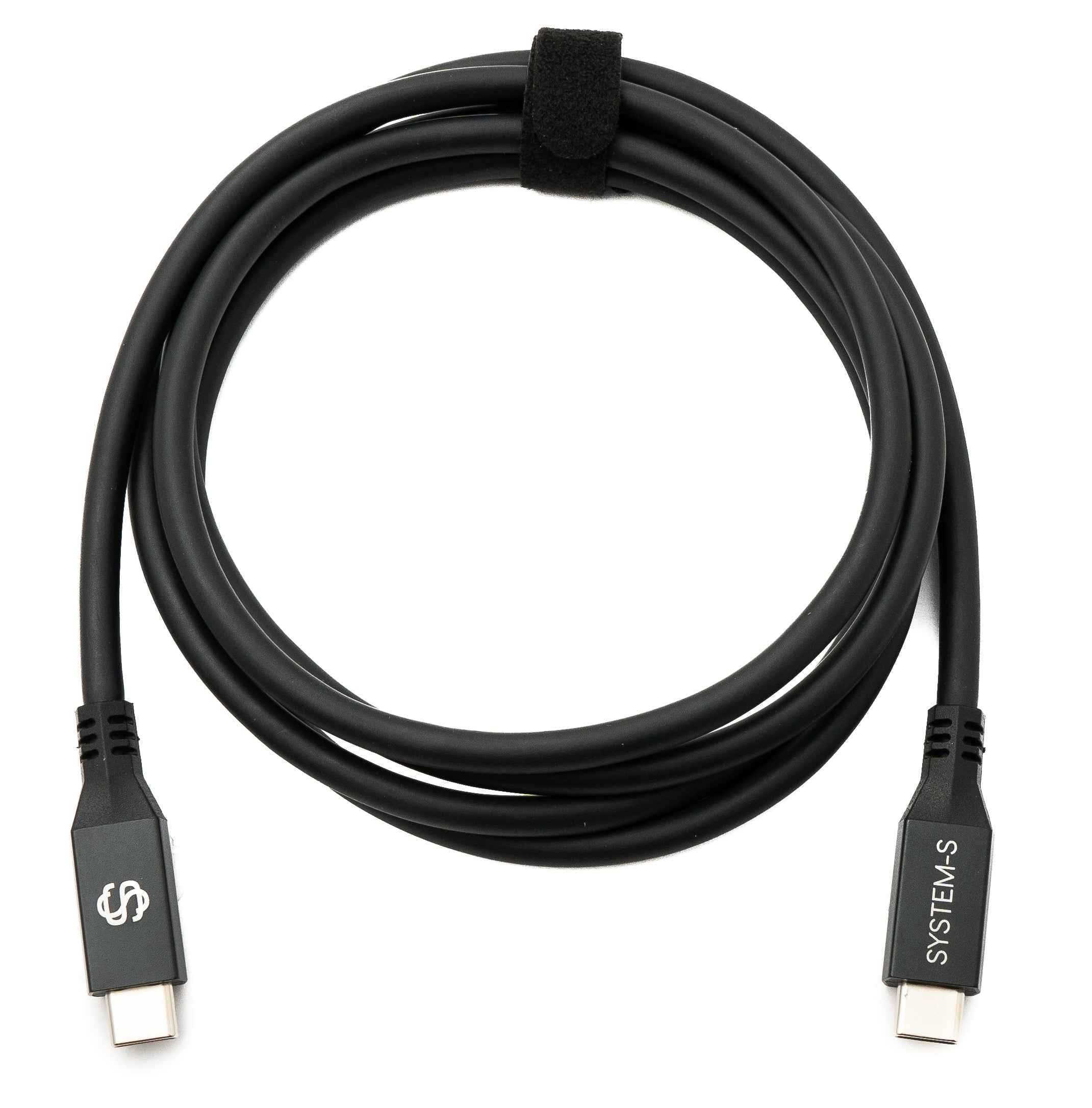 SYSTEM-S USB4 USB 150 cm Kabel Typ C Stecker zu Stecker 40 Gbit/s 240 W USB 4.0 Kabel