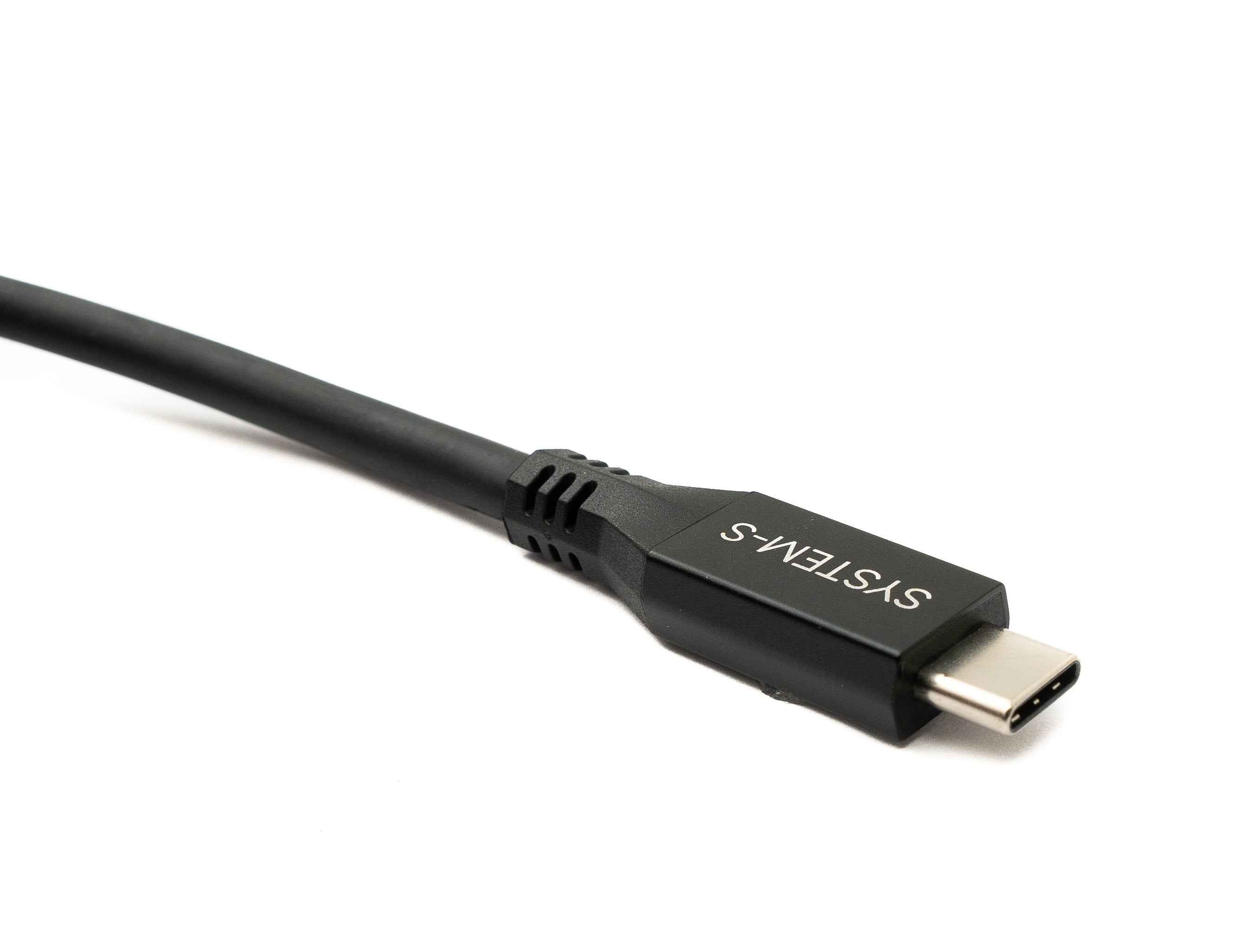SYSTEM-S USB4 USB 150 cm Kabel Typ C Stecker zu Stecker 40 Gbit/s 240 W USB 4.0 Kabel