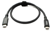 SYSTEM-S USB4 USB 50 cm Kabel Typ C Stecker zu Stecker 40 Gbit/s 240 W USB 4.0 Kabel