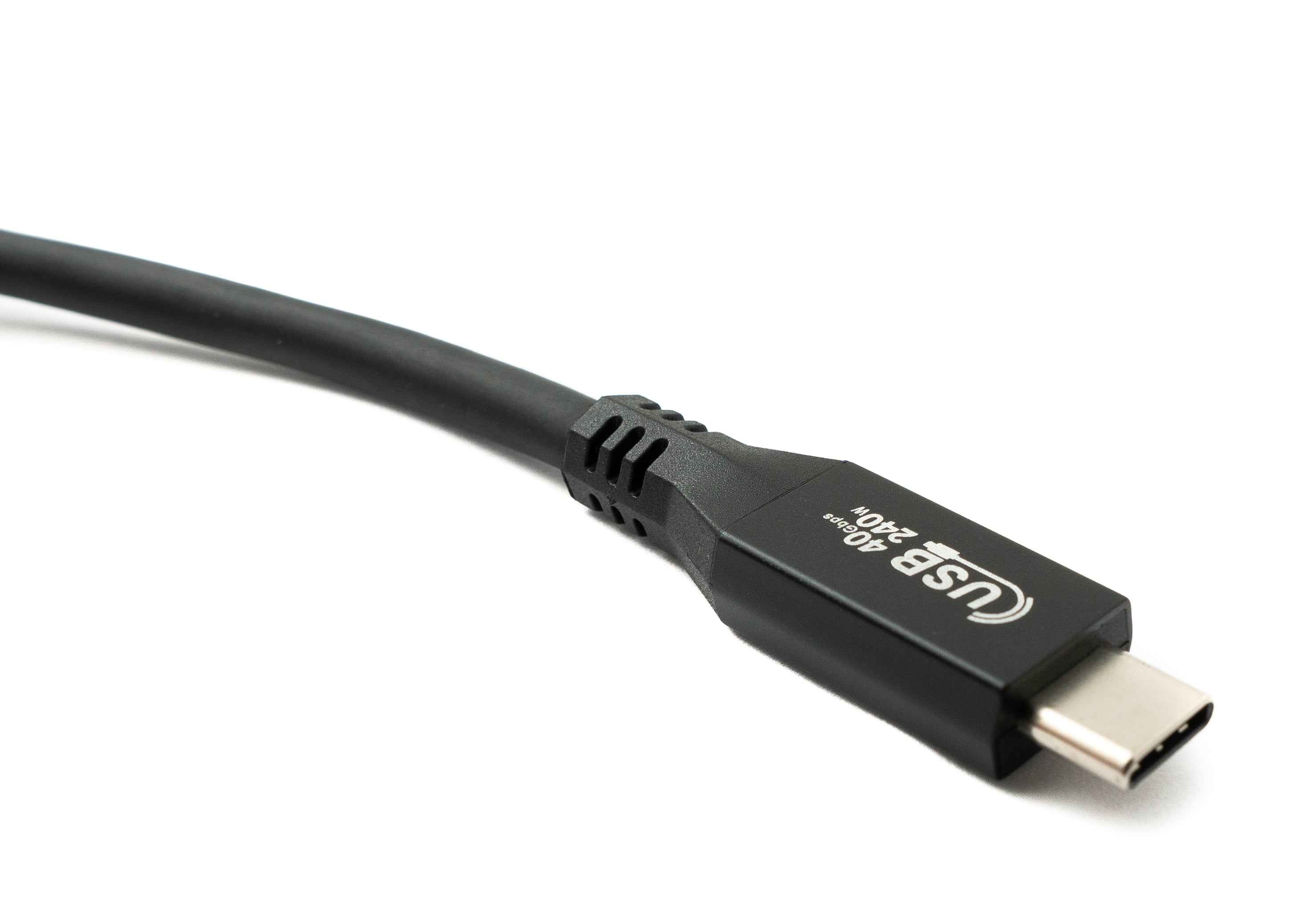 SYSTEM-S USB4 USB 50 cm Kabel Typ C Stecker zu Stecker 40 Gbit/s 240 W USB 4.0 Kabel