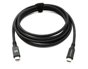 SYSTEM-S USB4 USB 250 cm Kabel Typ C Stecker zu Stecker 40 Gbit/s 240 W USB 4.0 Kabel