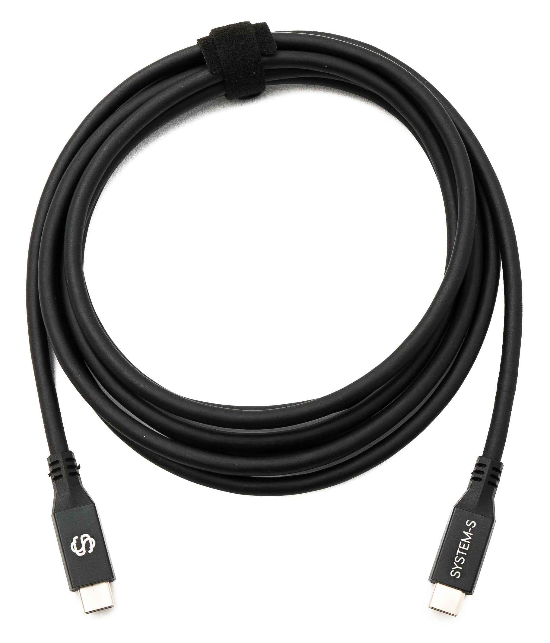 SYSTEM-S USB4 USB 250 cm Kabel Typ C Stecker zu Stecker 40 Gbit/s 240 W USB 4.0 Kabel