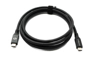 SYSTEM-S USB4 USB 200 cm Kabel Typ C Stecker zu Stecker 40 Gbit/s 240 W USB 4.0 Kabel