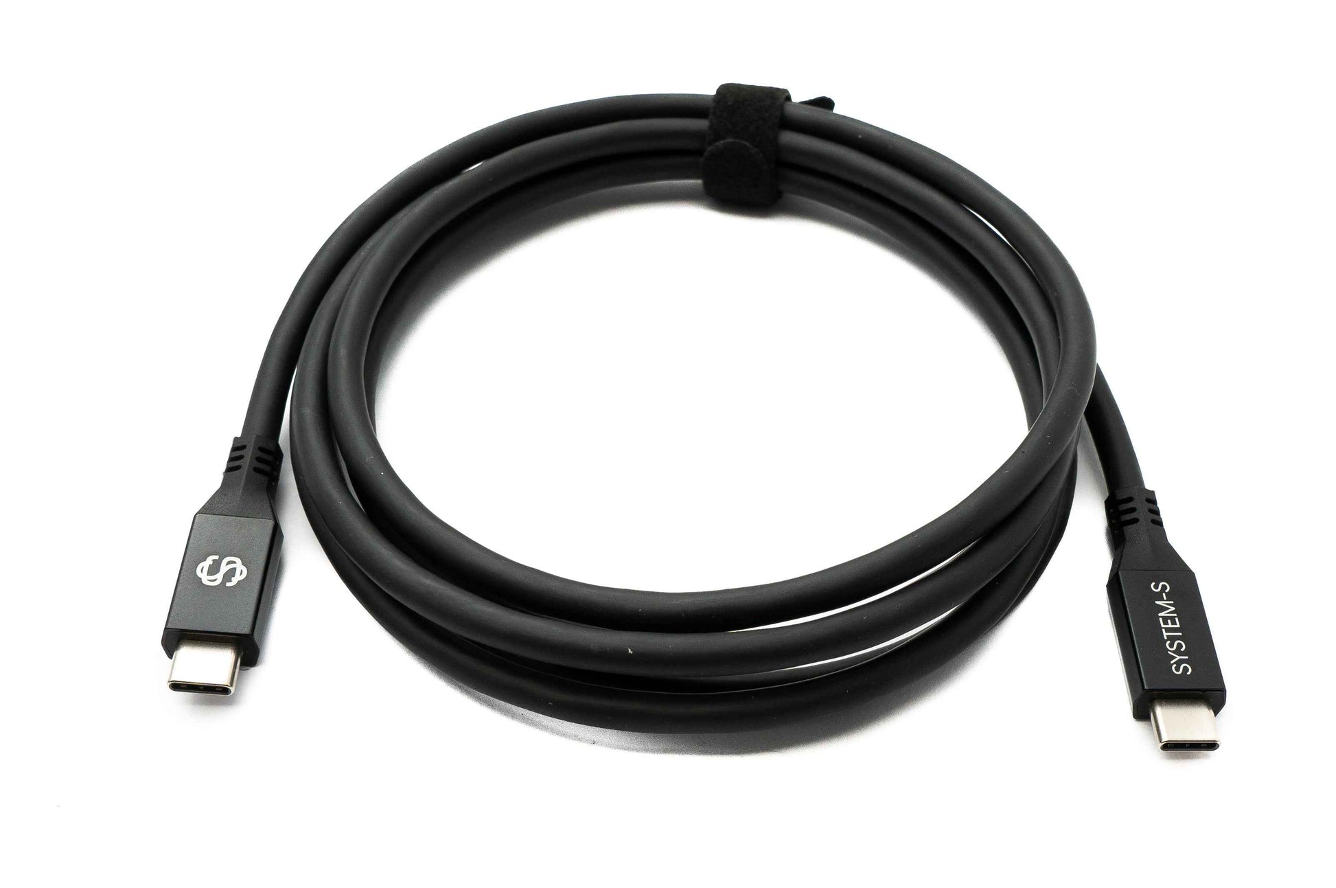SYSTEM-S USB4 USB 200 cm Kabel Typ C Stecker zu Stecker 40 Gbit/s 240 W USB 4.0 Kabel