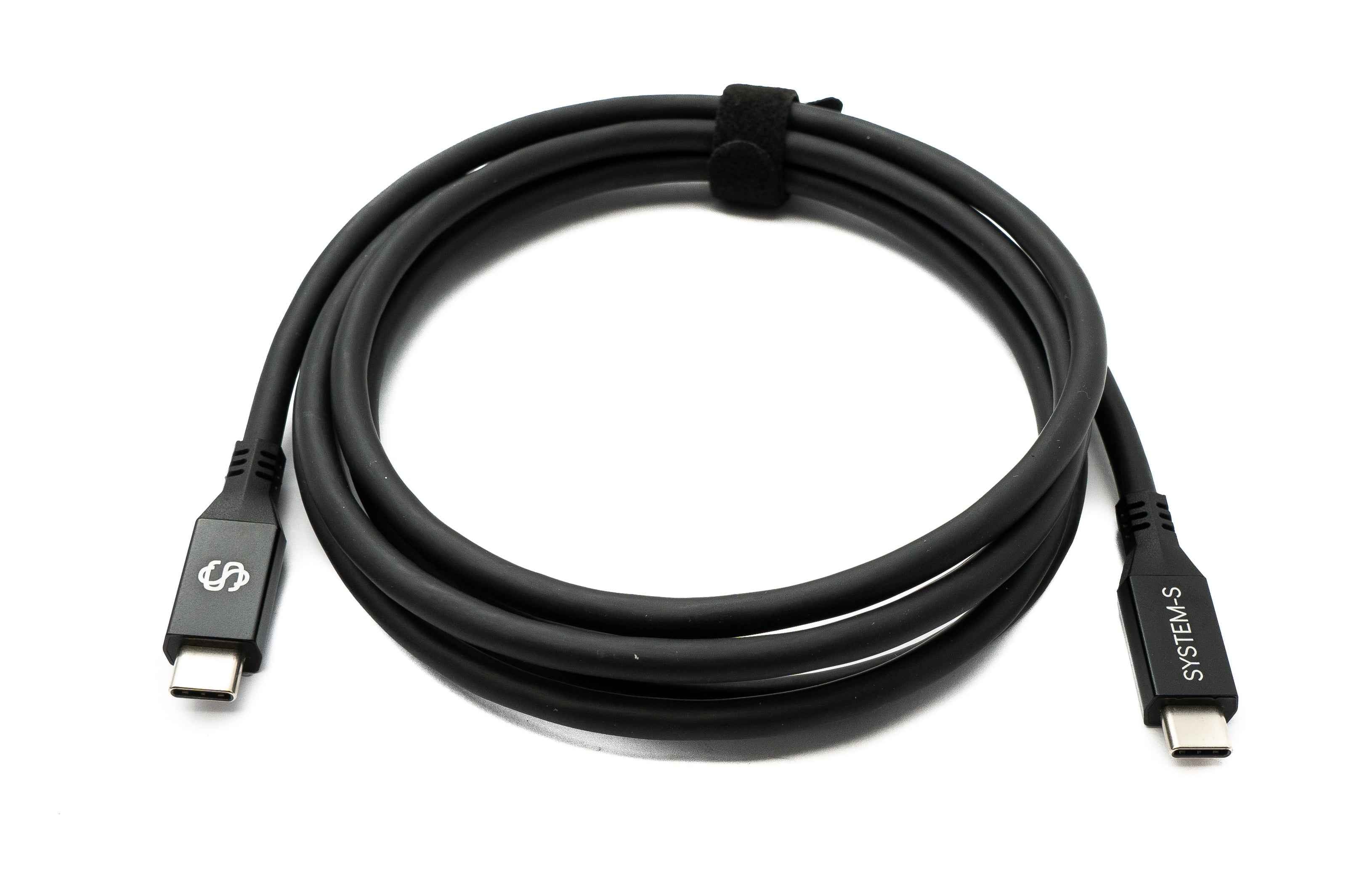 SYSTEM-S USB4 USB 200 cm Kabel Typ C Stecker zu Stecker 40 Gbit/s 240 W USB 4.0 Kabel