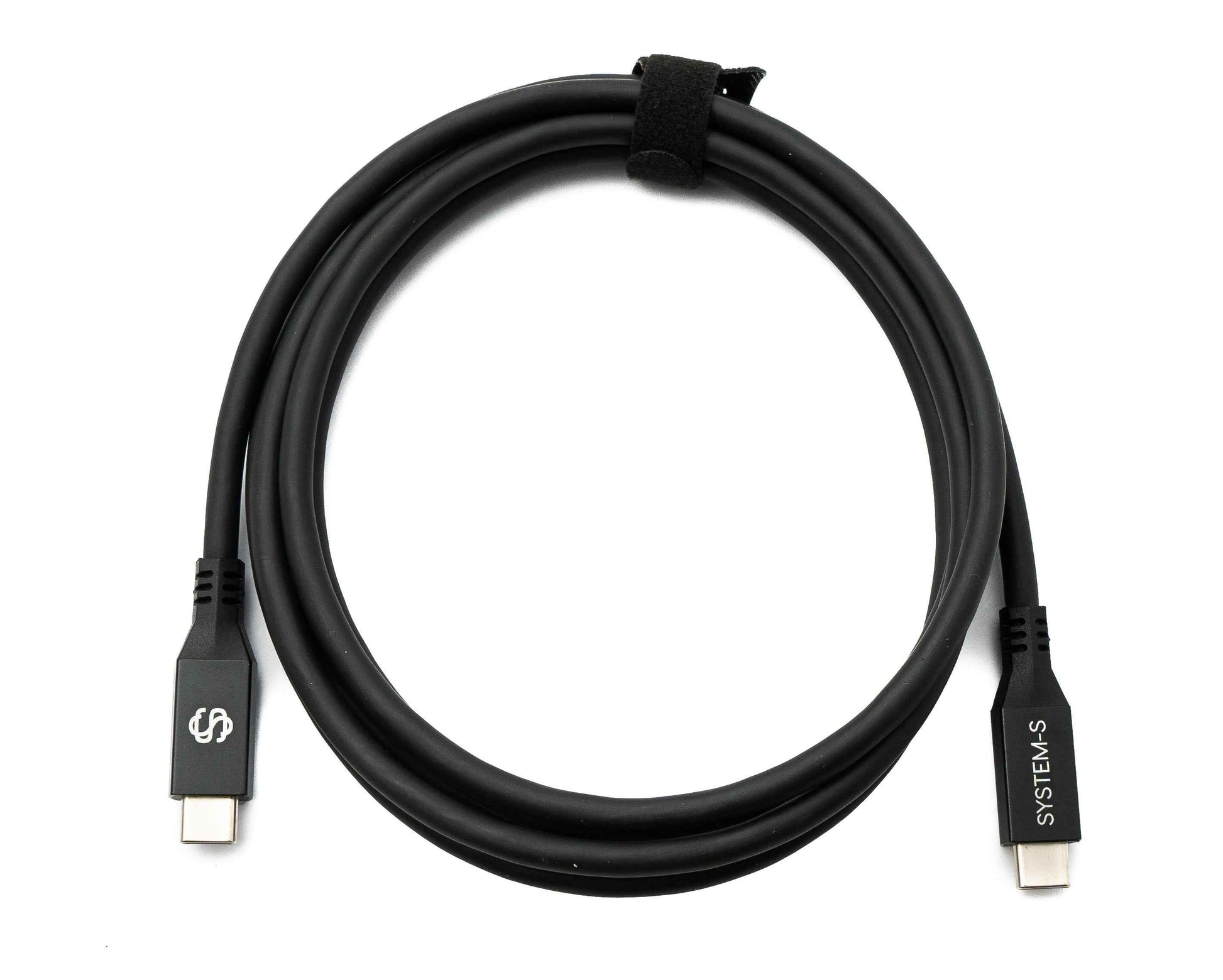 SYSTEM-S USB4 USB 200 cm Kabel Typ C Stecker zu Stecker 40 Gbit/s 240 W USB 4.0 Kabel