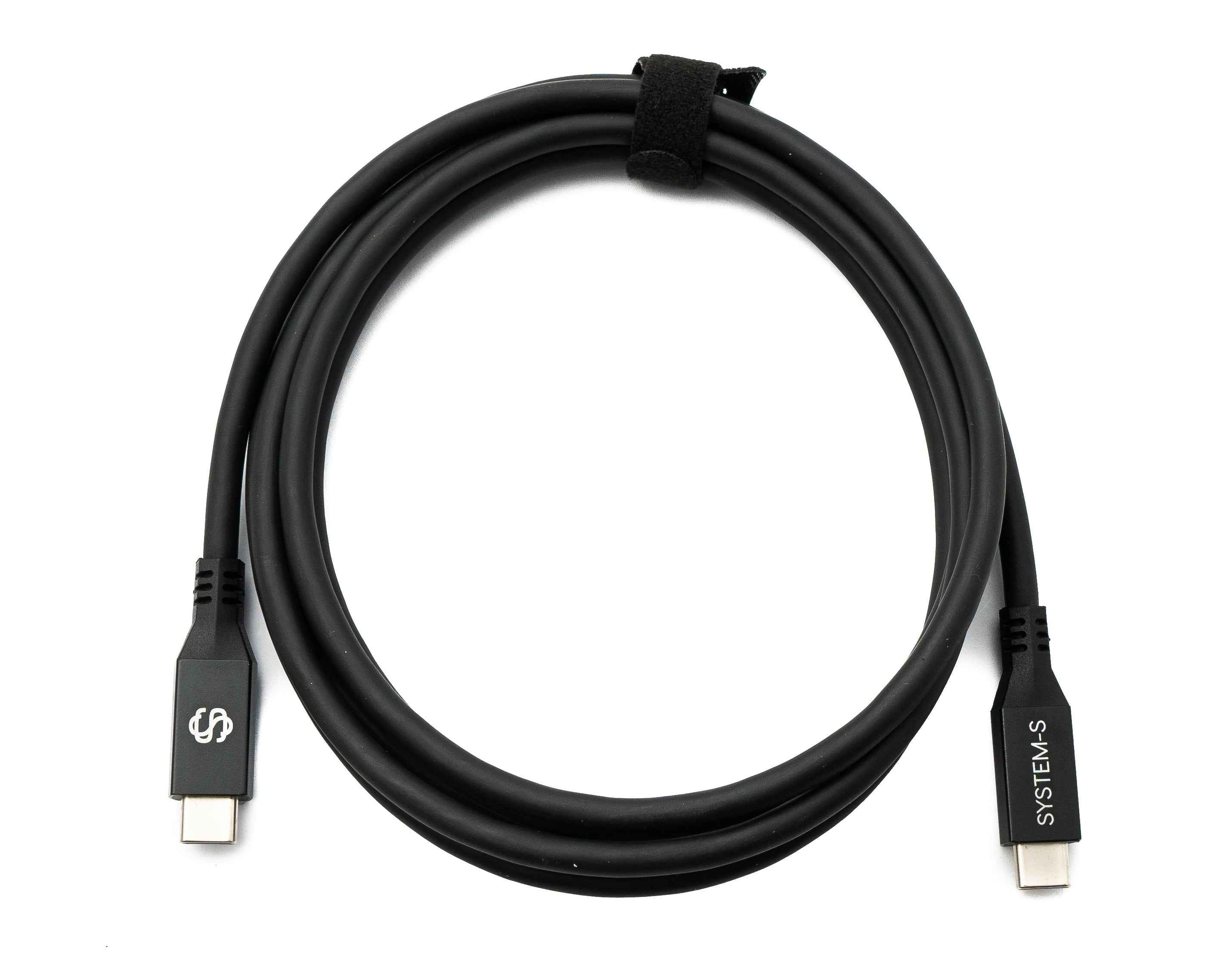 SYSTEM-S USB4 USB 200 cm Kabel Typ C Stecker zu Stecker 40 Gbit/s 240 W USB 4.0 Kabel